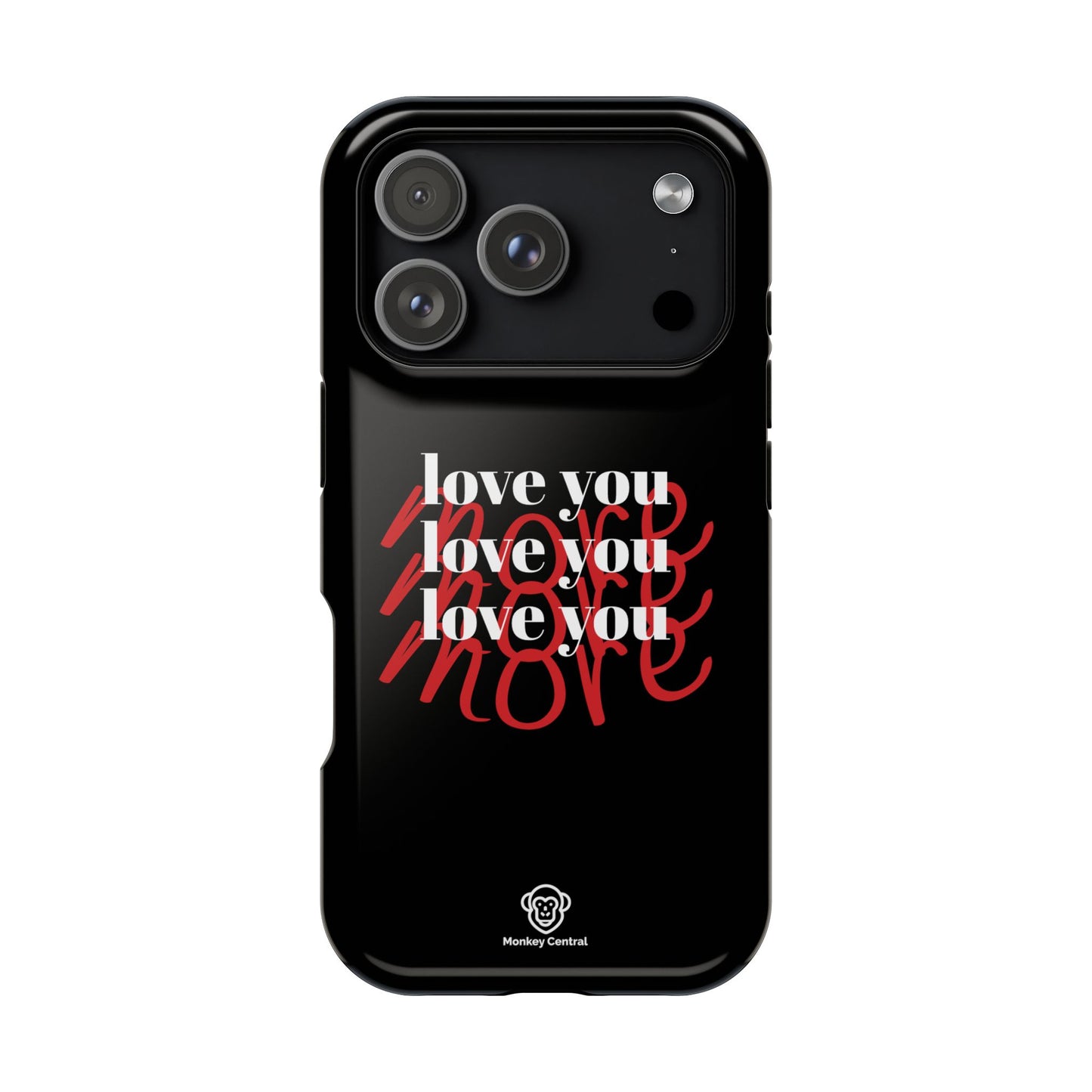 Magnetic impact-resistant phone case "LOVE YOU MORE"