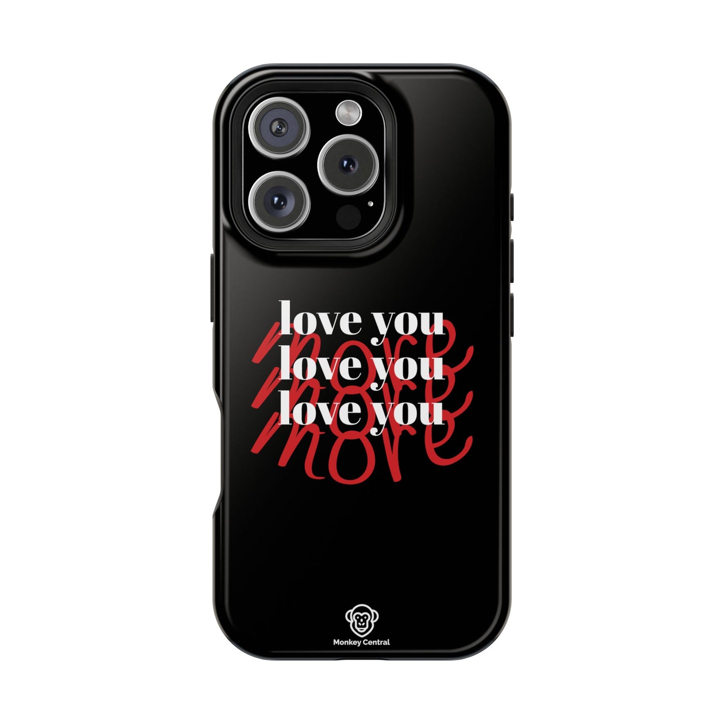 Magnetic impact-resistant phone case "LOVE YOU MORE"