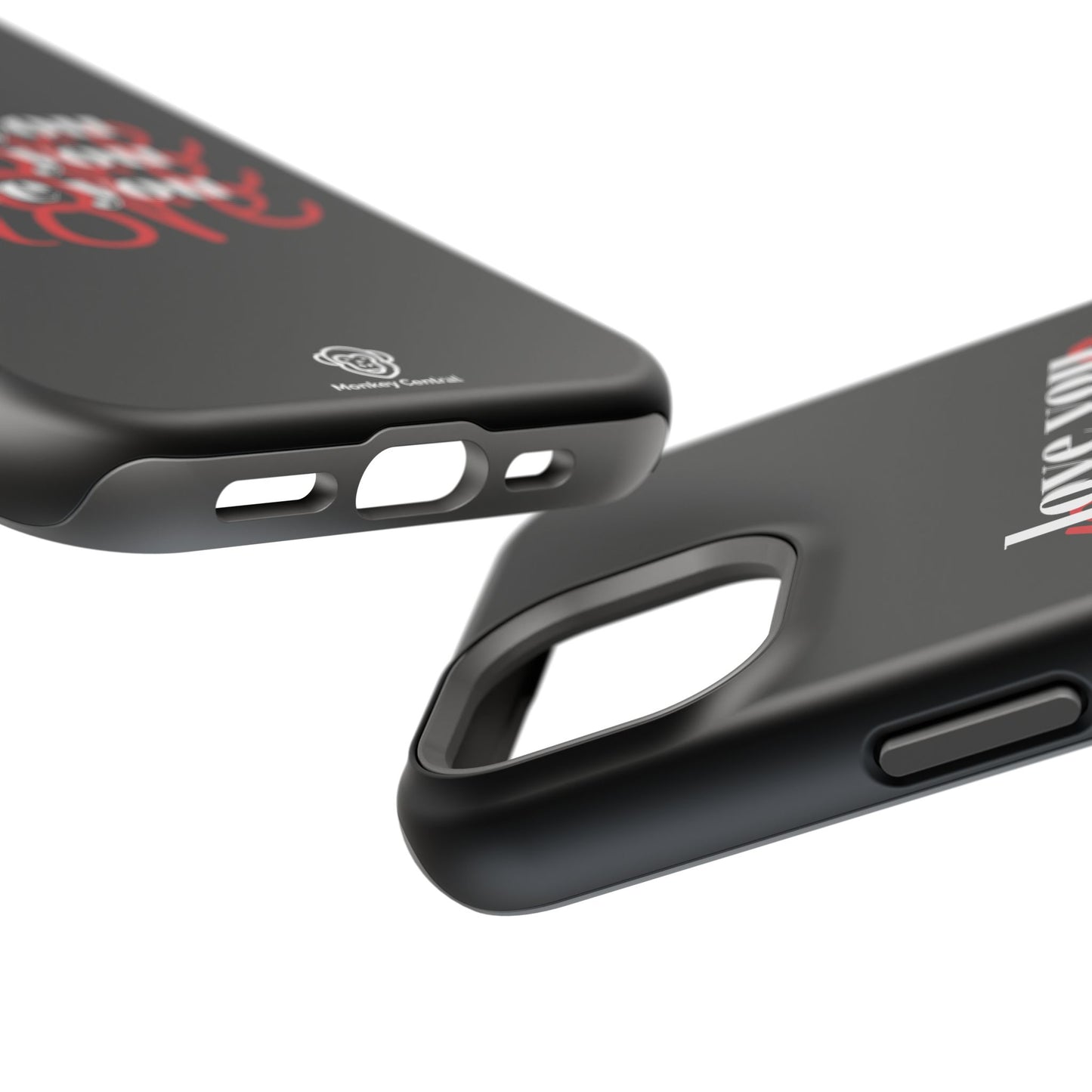 Magnetic impact-resistant phone case "LOVE YOU MORE"