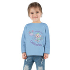 Toddler Long Sleeve Tee — 'Something About Cuteness' Baby Monkey Graphic