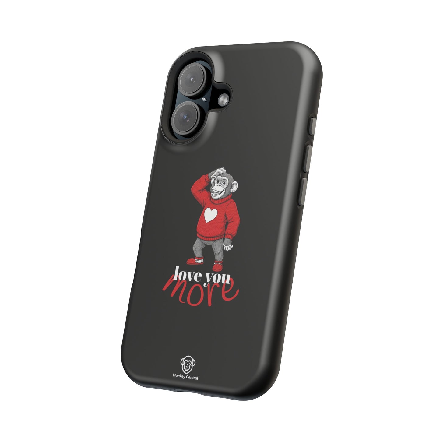 Magnetic impact-resistant phone case "LOVE YOU MORE"