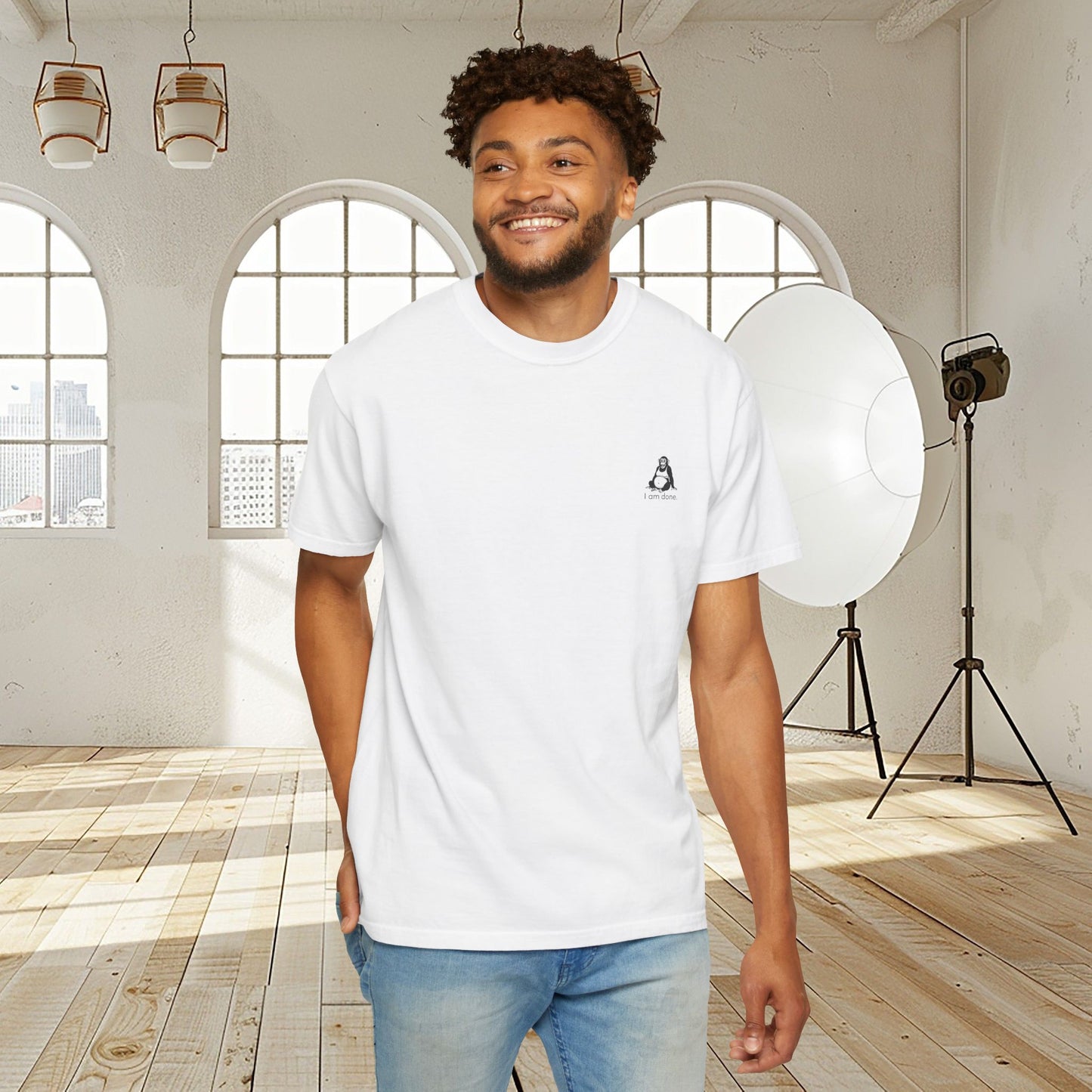 Unisex fit t-shirt "I AM DONE"