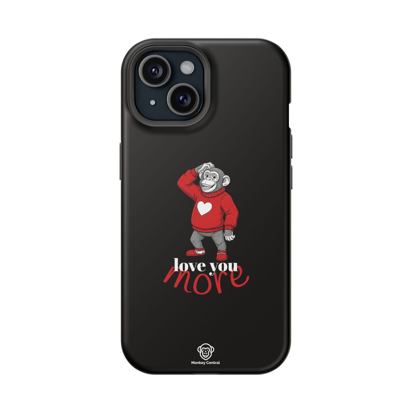 Magnetic impact-resistant phone case "LOVE YOU MORE"