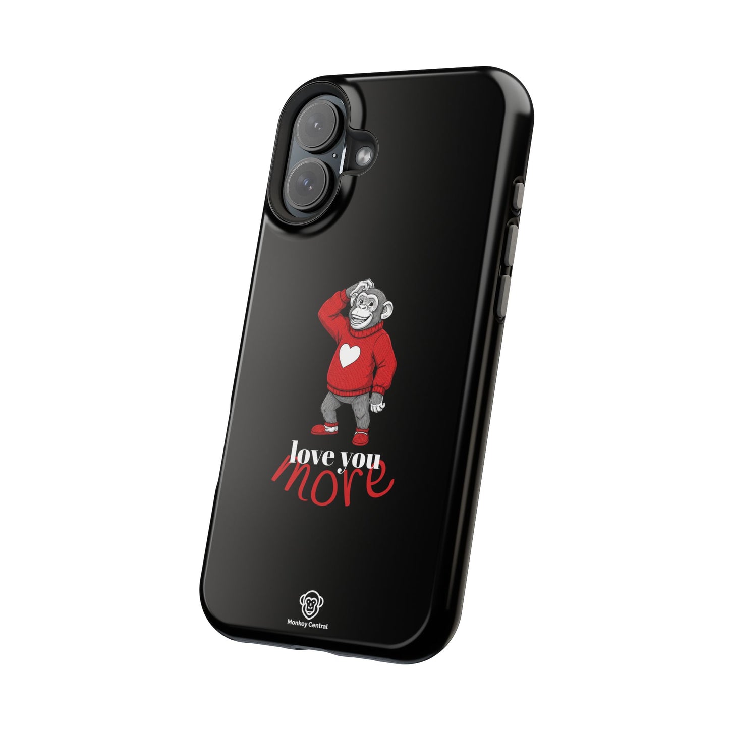 Magnetic impact-resistant phone case "LOVE YOU MORE"