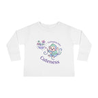 Toddler Long Sleeve Tee — 'Something About Cuteness' Baby Monkey Graphic