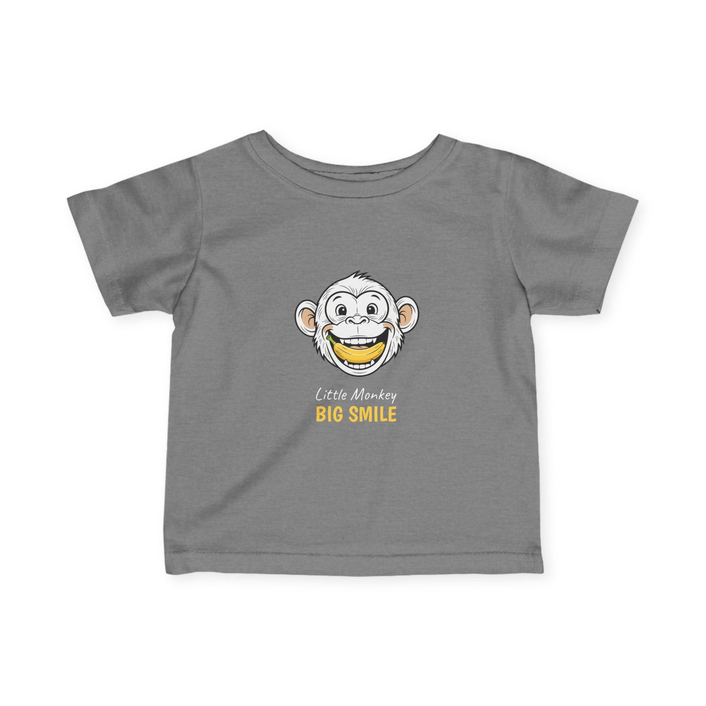 Infant tee "LITTLE MONKEY BIG SMILE"