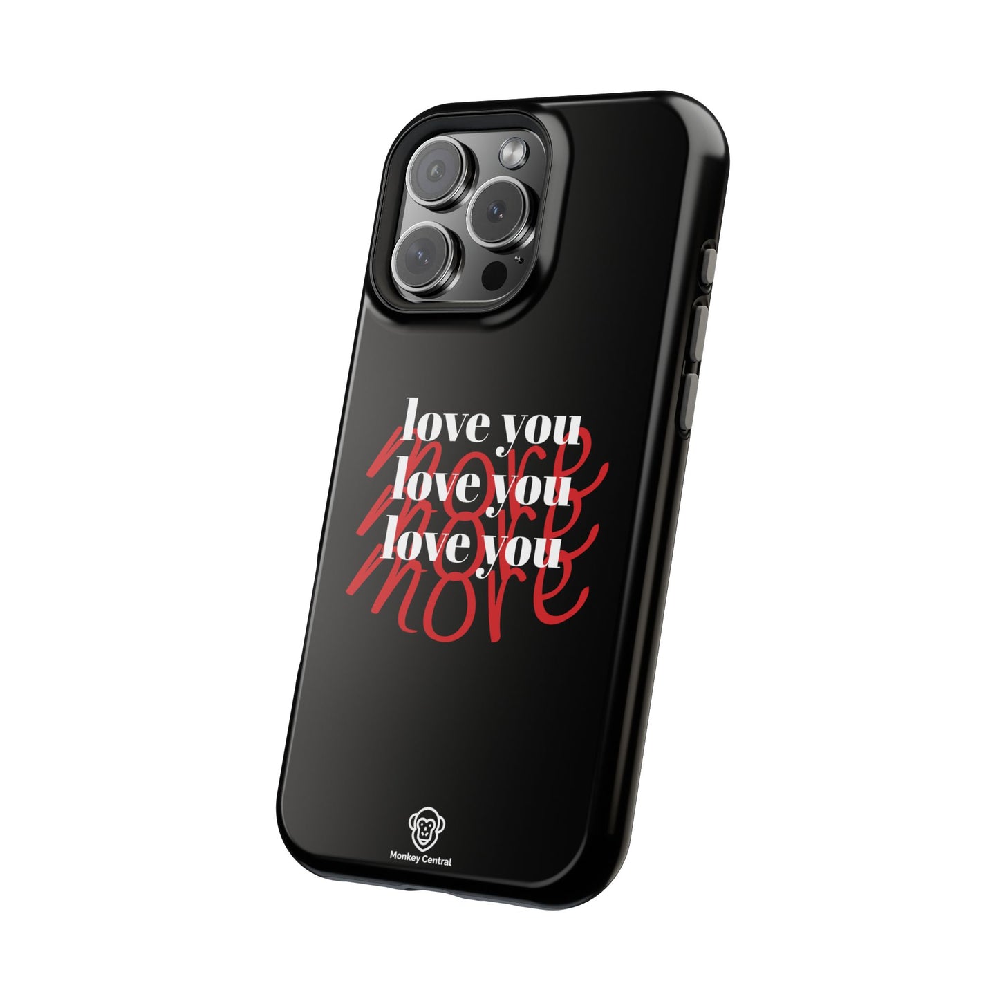 Magnetic impact-resistant phone case "LOVE YOU MORE"