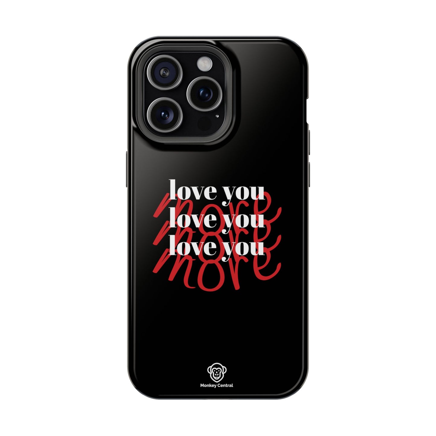 Magnetic impact-resistant phone case "LOVE YOU MORE"