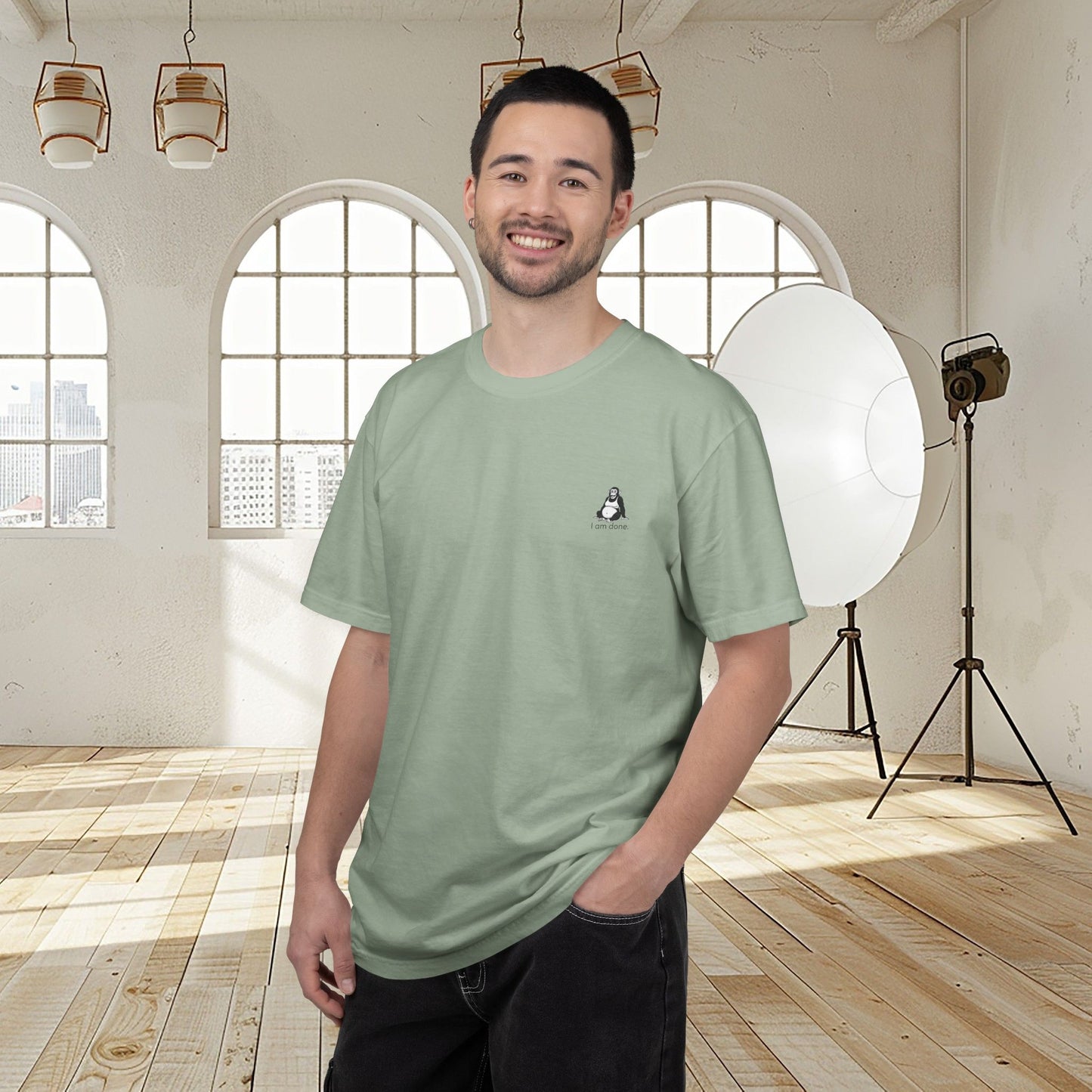 Unisex fit t-shirt "I AM DONE"