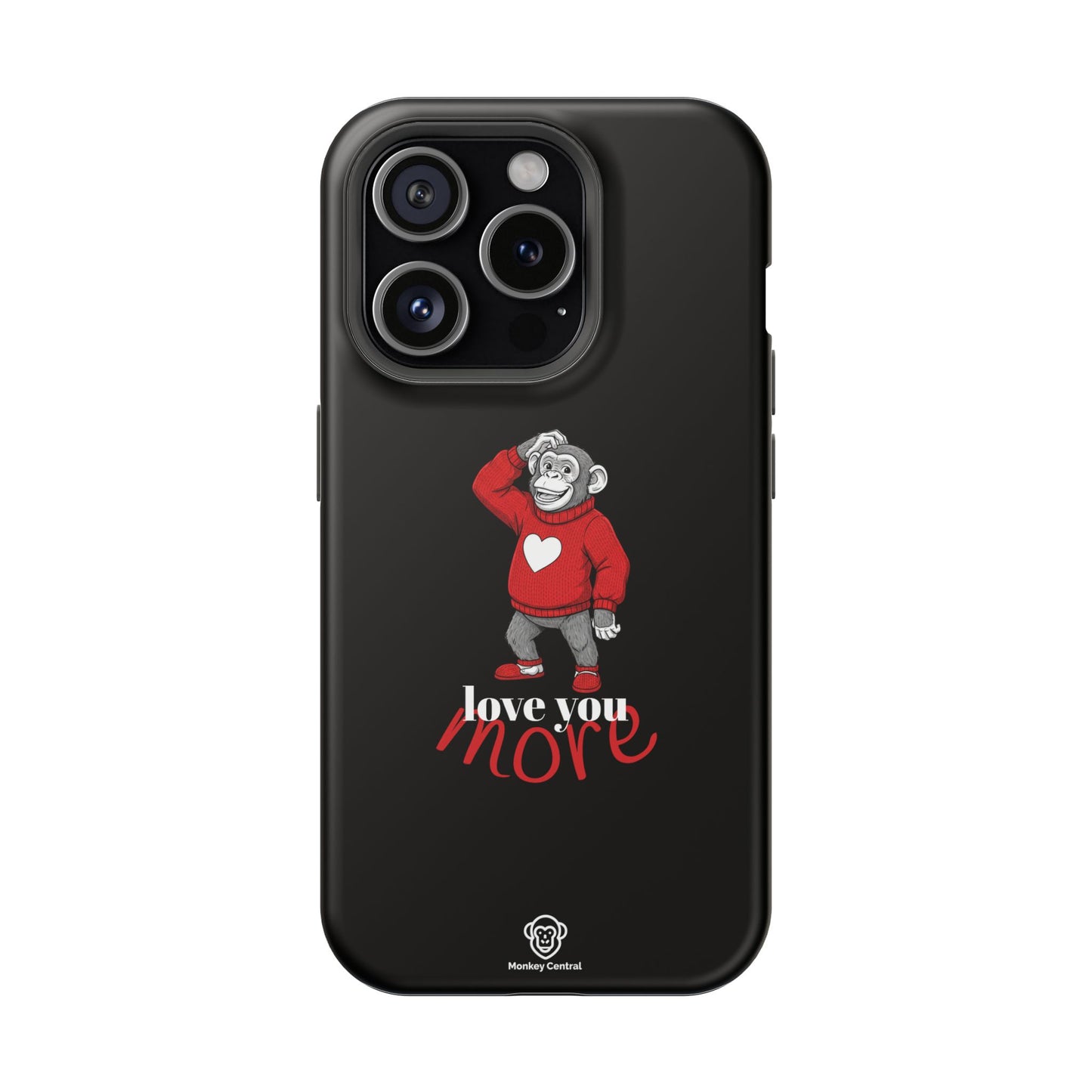 Magnetic impact-resistant phone case "LOVE YOU MORE"