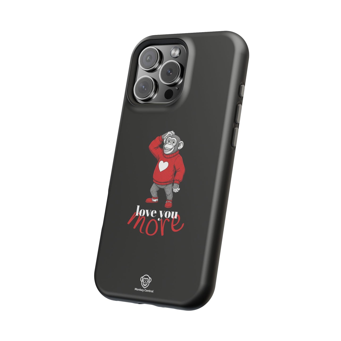Magnetic impact-resistant phone case "LOVE YOU MORE"