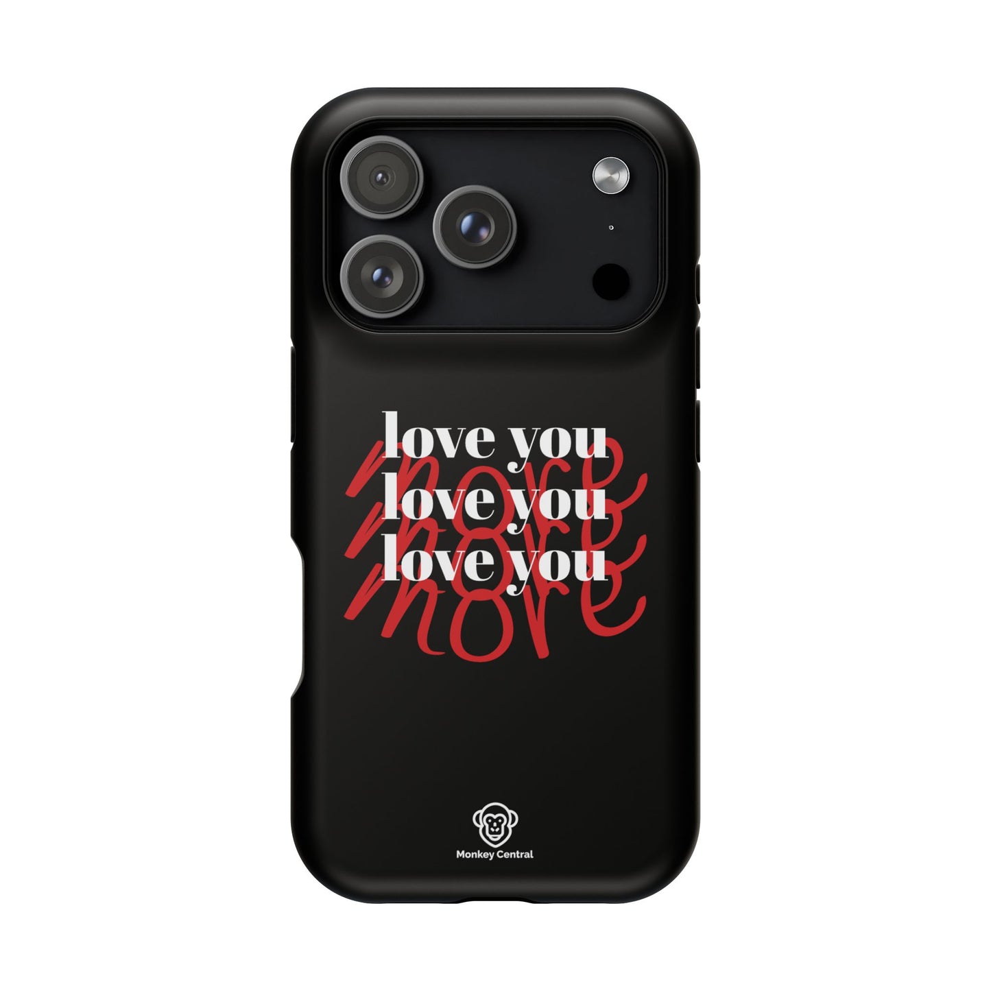 Magnetic impact-resistant phone case "LOVE YOU MORE"