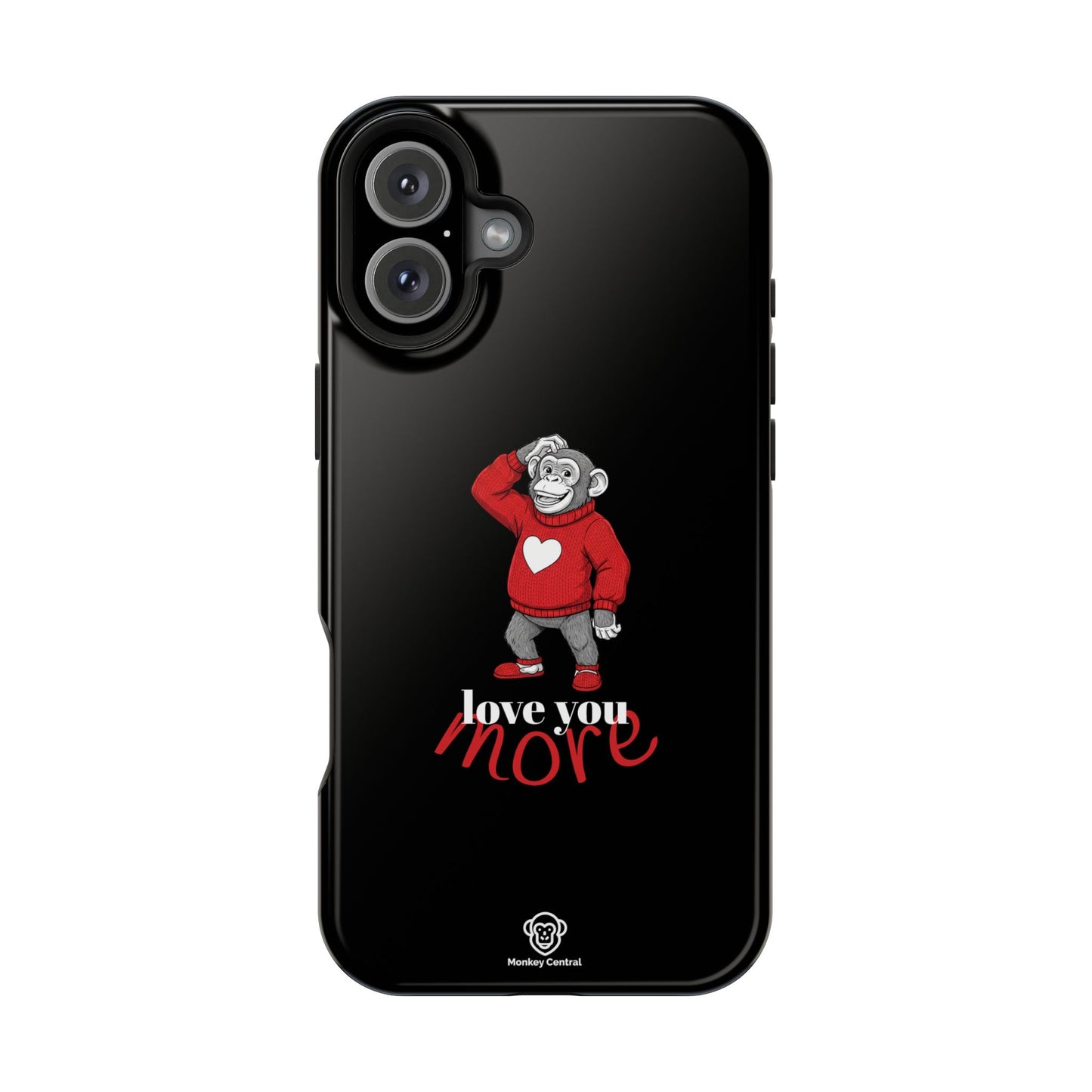 Magnetic impact-resistant phone case "LOVE YOU MORE"