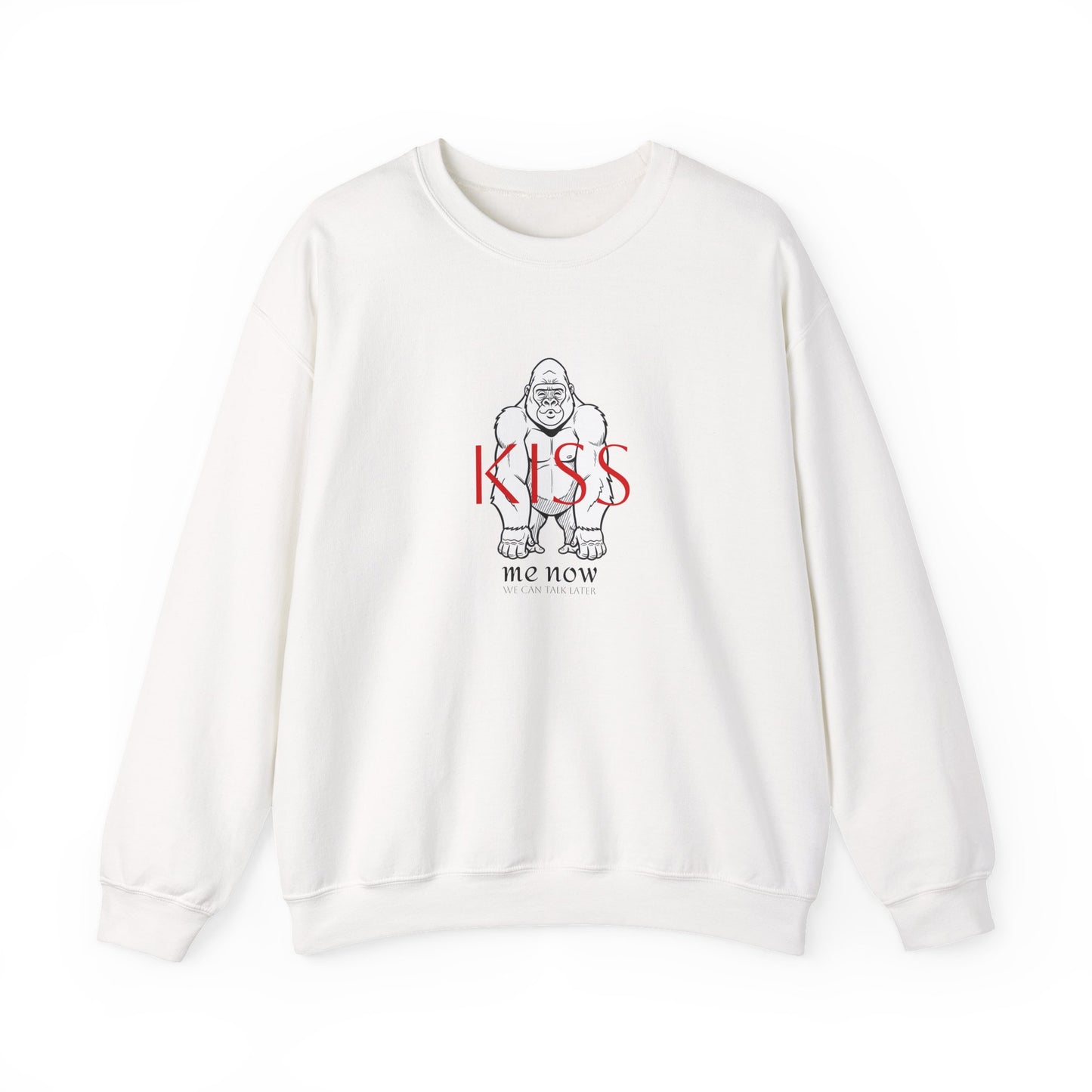 Unisex loose fit sweatshirt "KISS ME NOW"