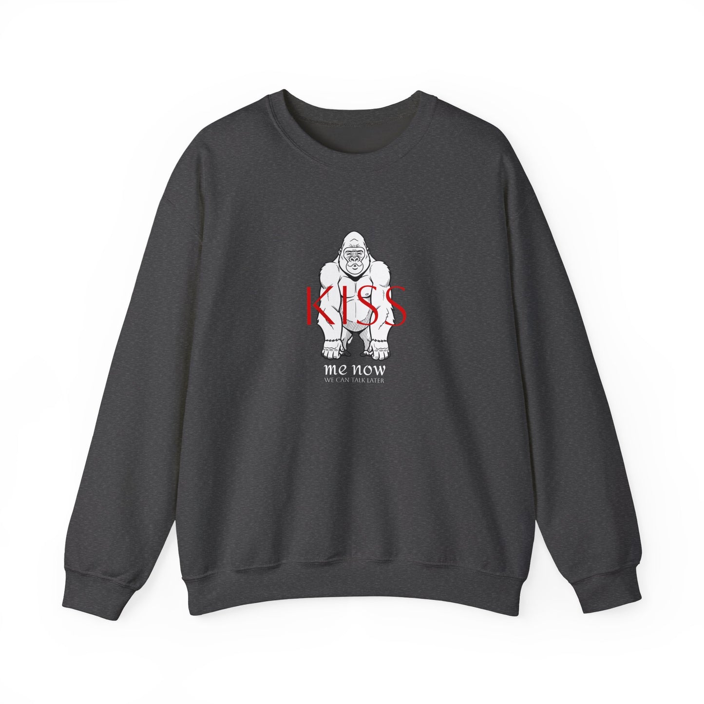 Unisex loose fit sweatshirt "KISS ME NOW"