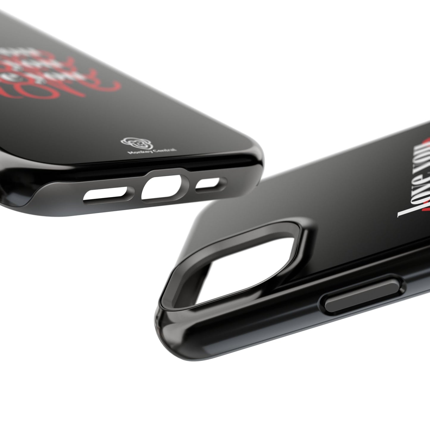 Magnetic impact-resistant phone case "LOVE YOU MORE"