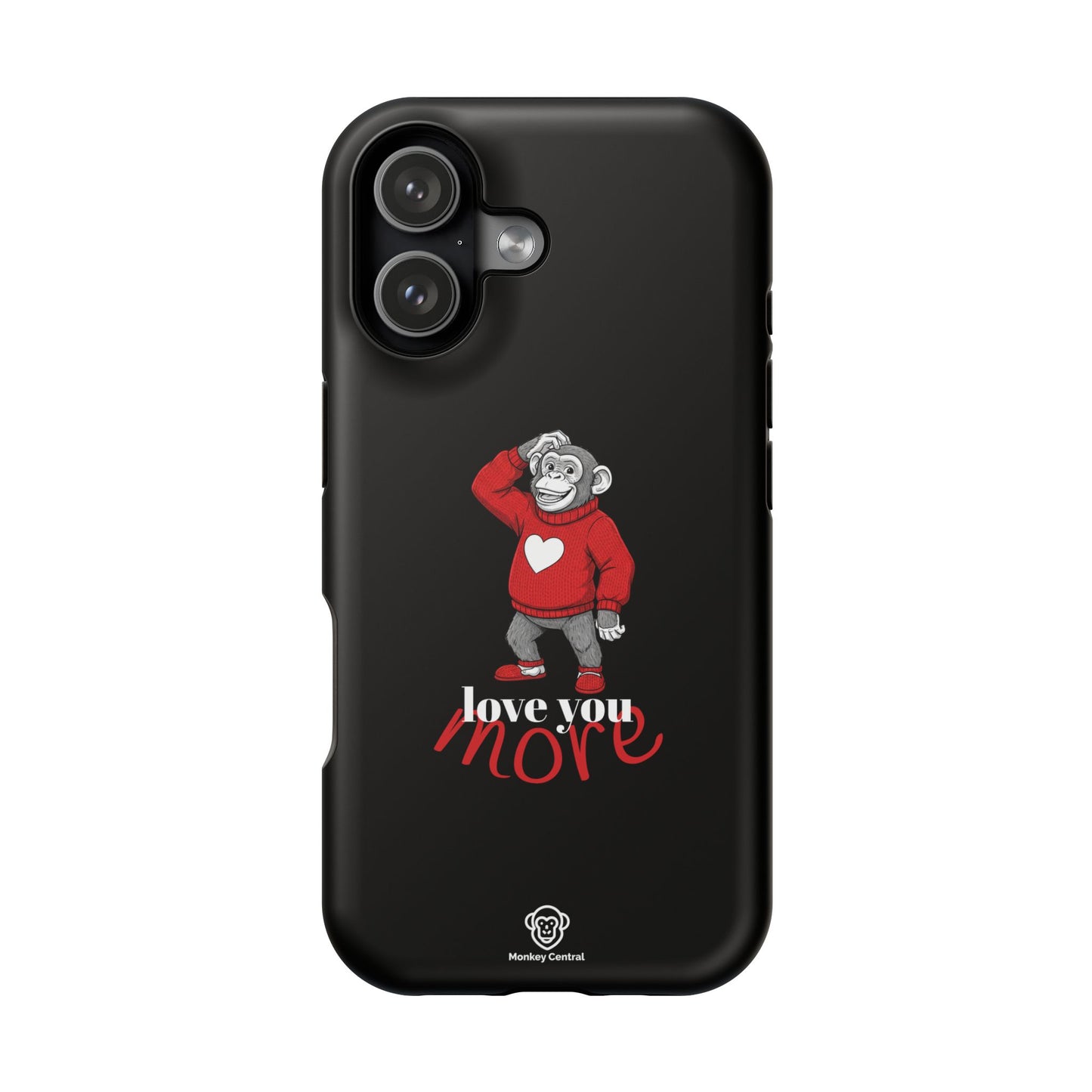 Magnetic impact-resistant phone case "LOVE YOU MORE"