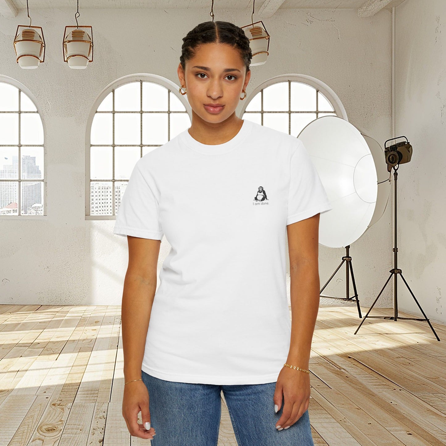 Unisex fit t-shirt "I AM DONE"