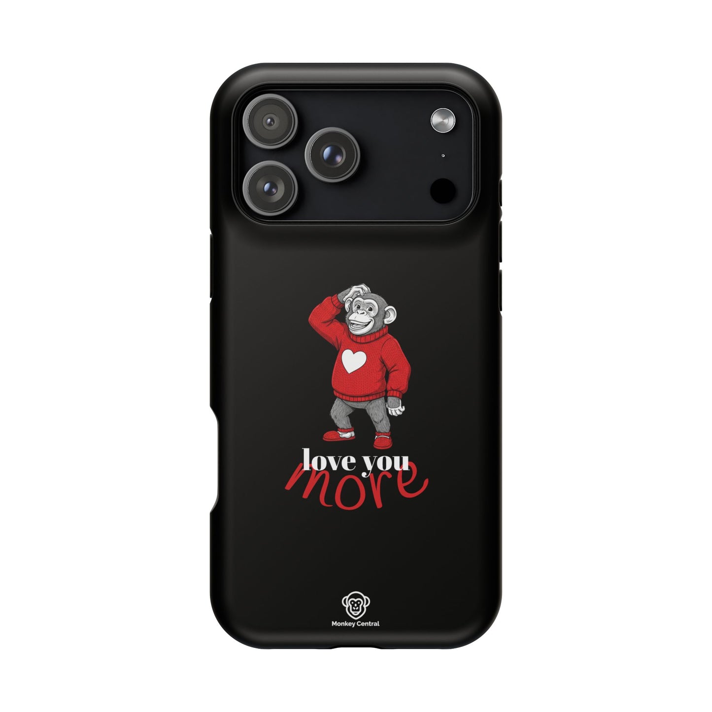 Magnetic impact-resistant phone case "LOVE YOU MORE"