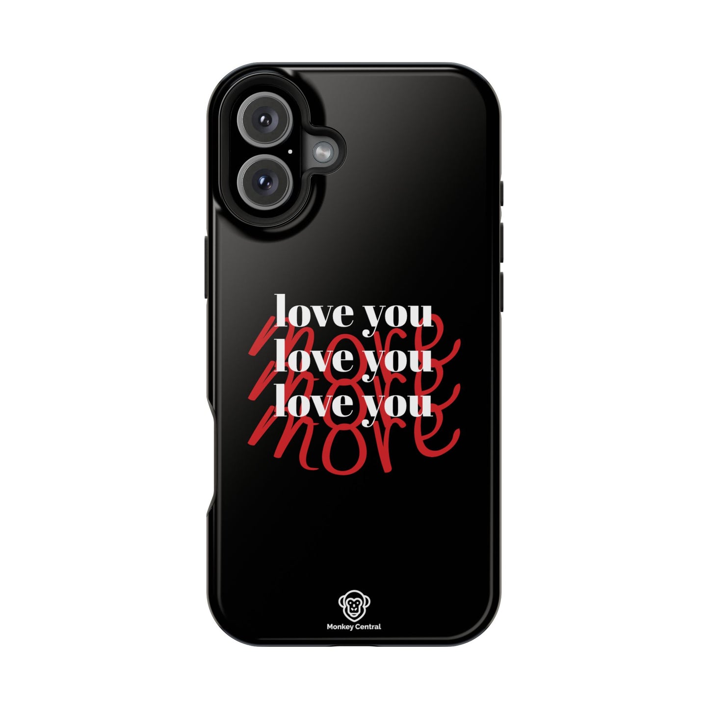 Magnetic impact-resistant phone case "LOVE YOU MORE"