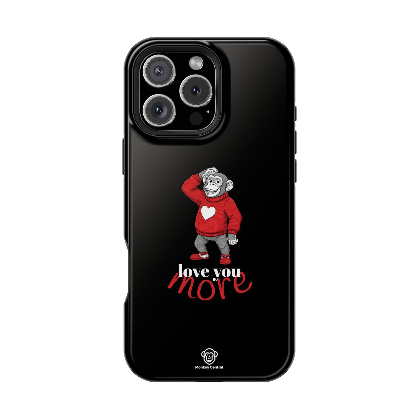 Magnetic impact-resistant phone case "LOVE YOU MORE"