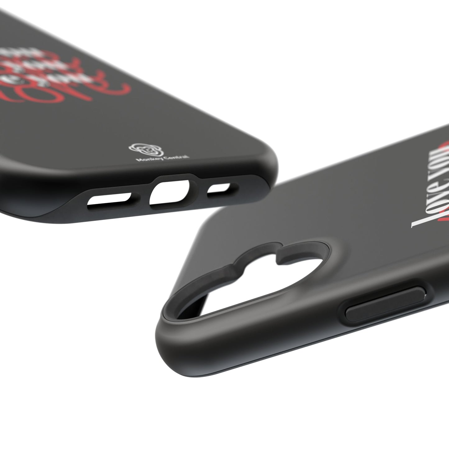 Magnetic impact-resistant phone case "LOVE YOU MORE"
