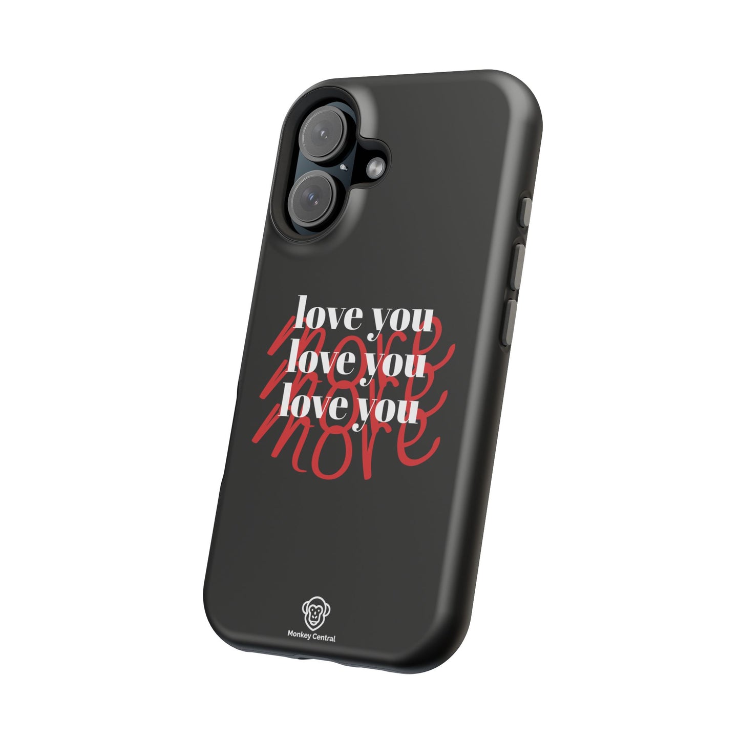 Magnetic impact-resistant phone case "LOVE YOU MORE"