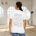 InLove Graphic T-Shirt — Small Front Cartoon & Repeated Back Text Print