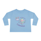 Toddler Long Sleeve Tee — 'Something About Cuteness' Baby Monkey Graphic