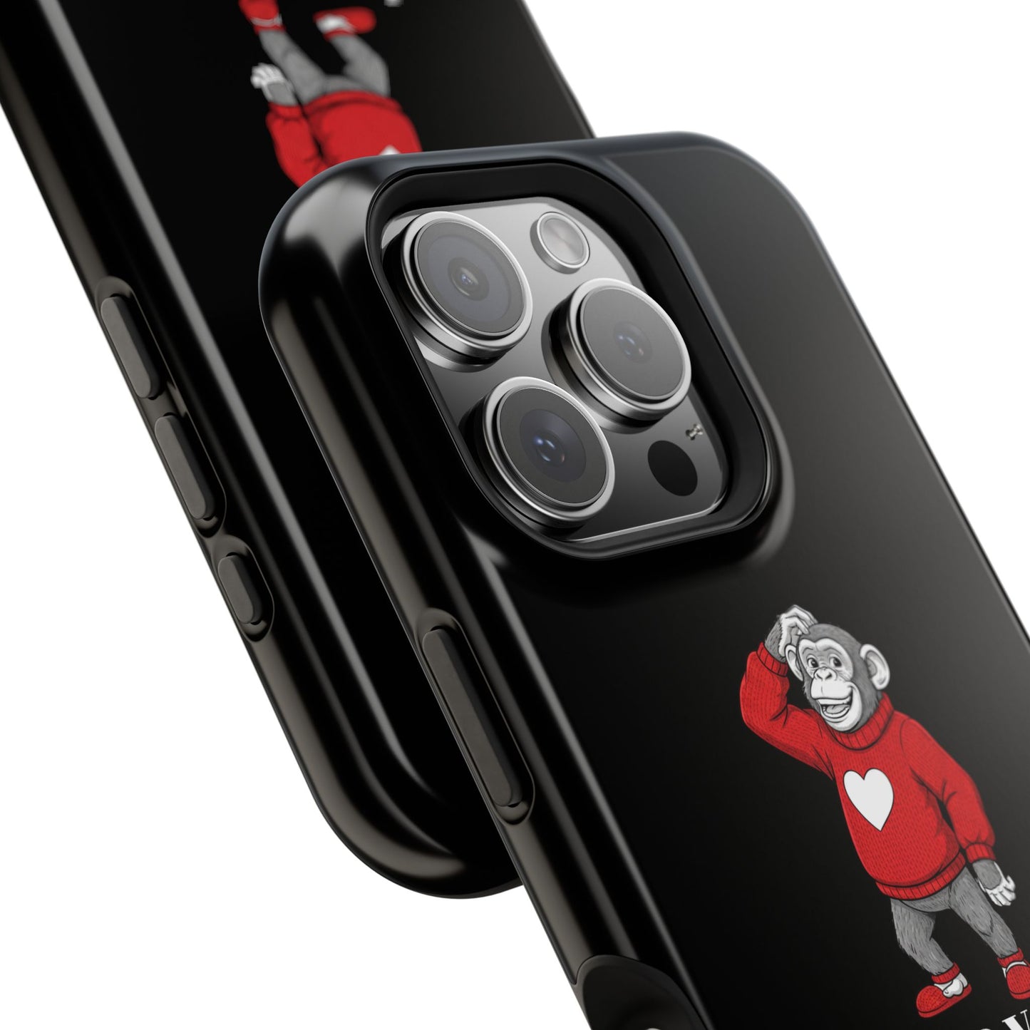 Magnetic impact-resistant phone case "LOVE YOU MORE"