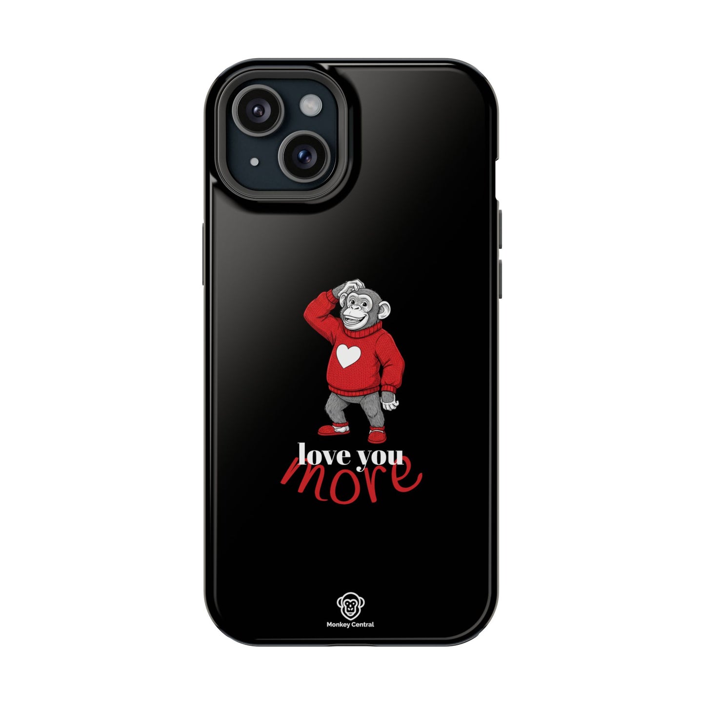 Magnetic impact-resistant phone case "LOVE YOU MORE"