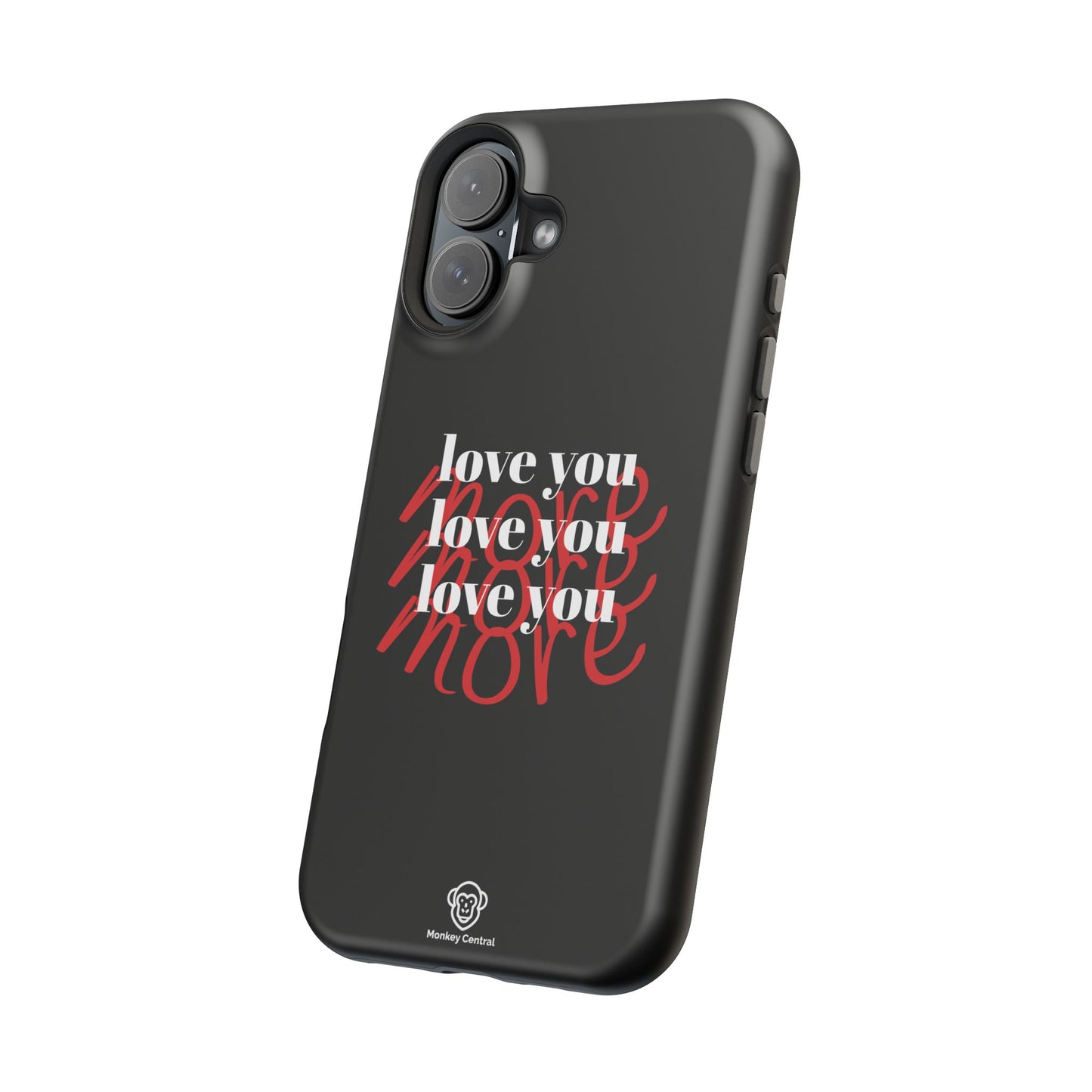 Magnetic impact-resistant phone case "LOVE YOU MORE"