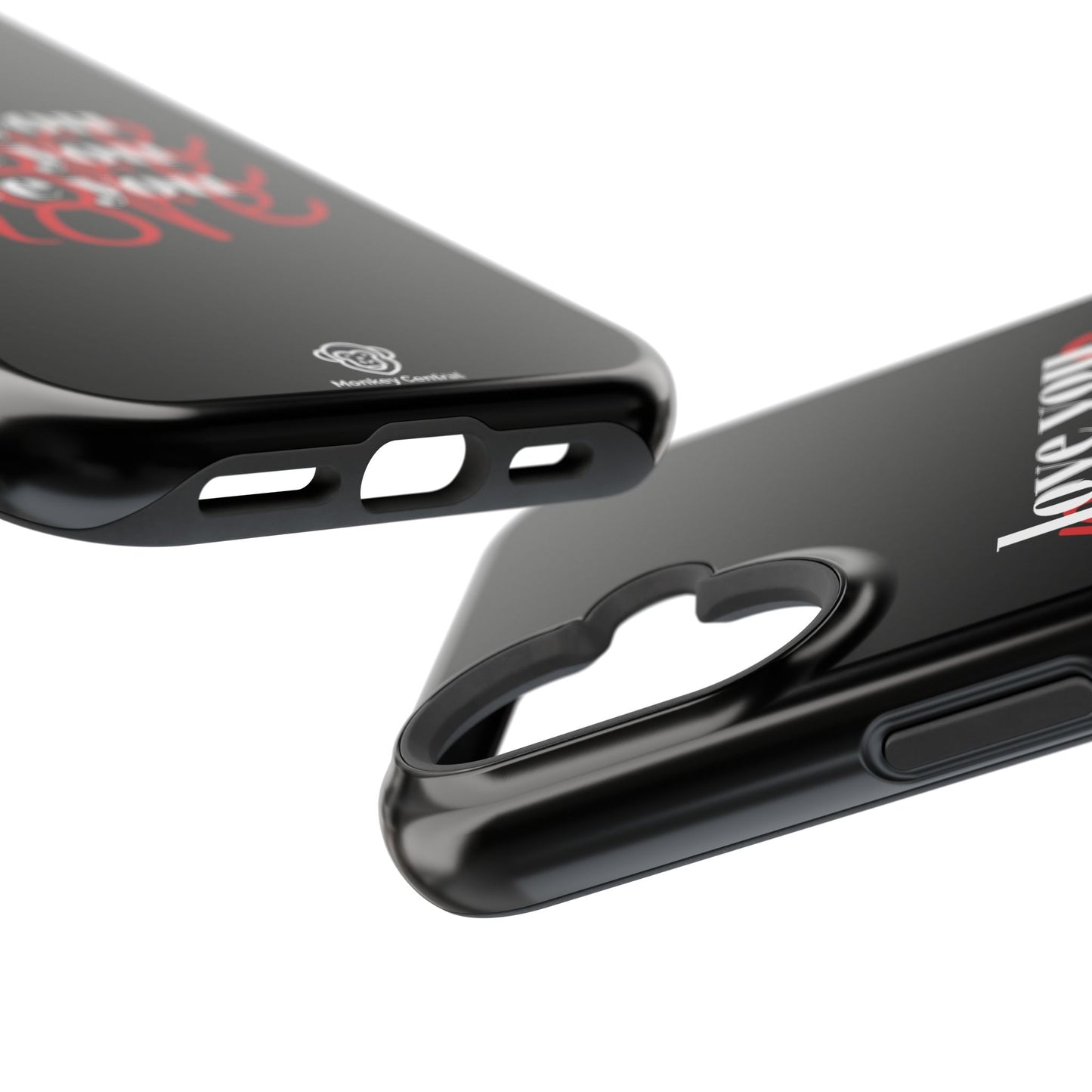 Magnetic impact-resistant phone case "LOVE YOU MORE"