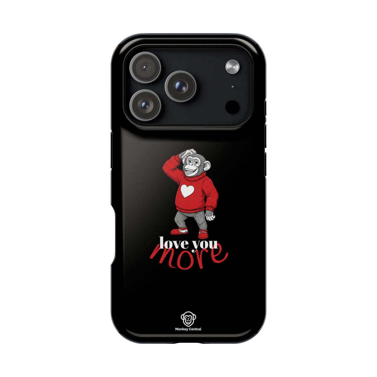 Magnetic impact-resistant phone case "LOVE YOU MORE"