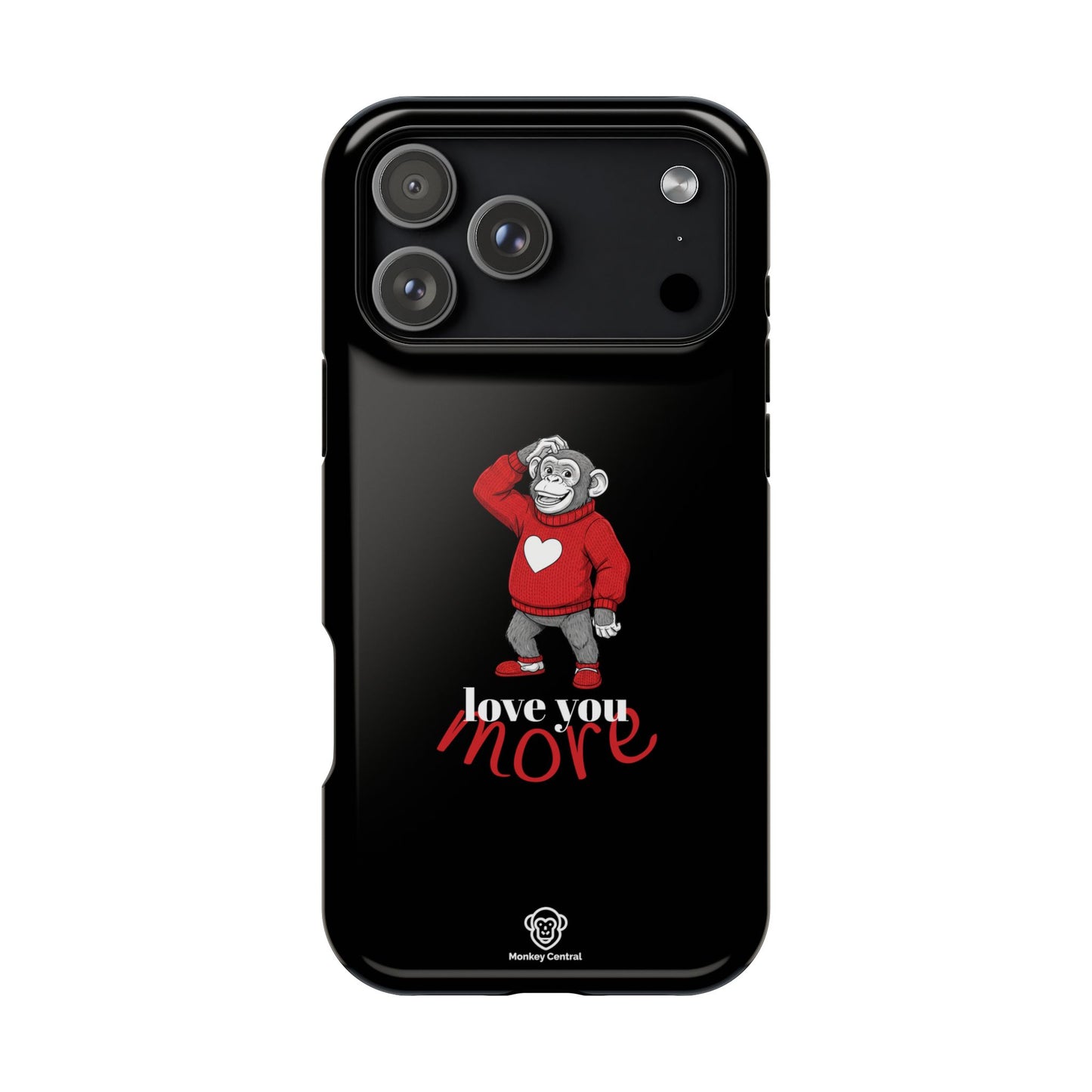 Magnetic impact-resistant phone case "LOVE YOU MORE"