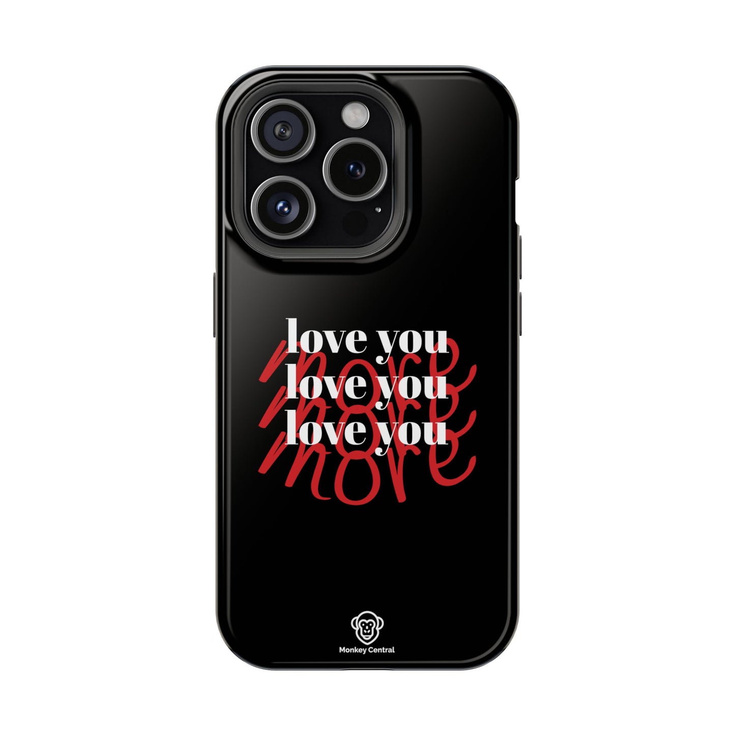 Magnetic impact-resistant phone case "LOVE YOU MORE"
