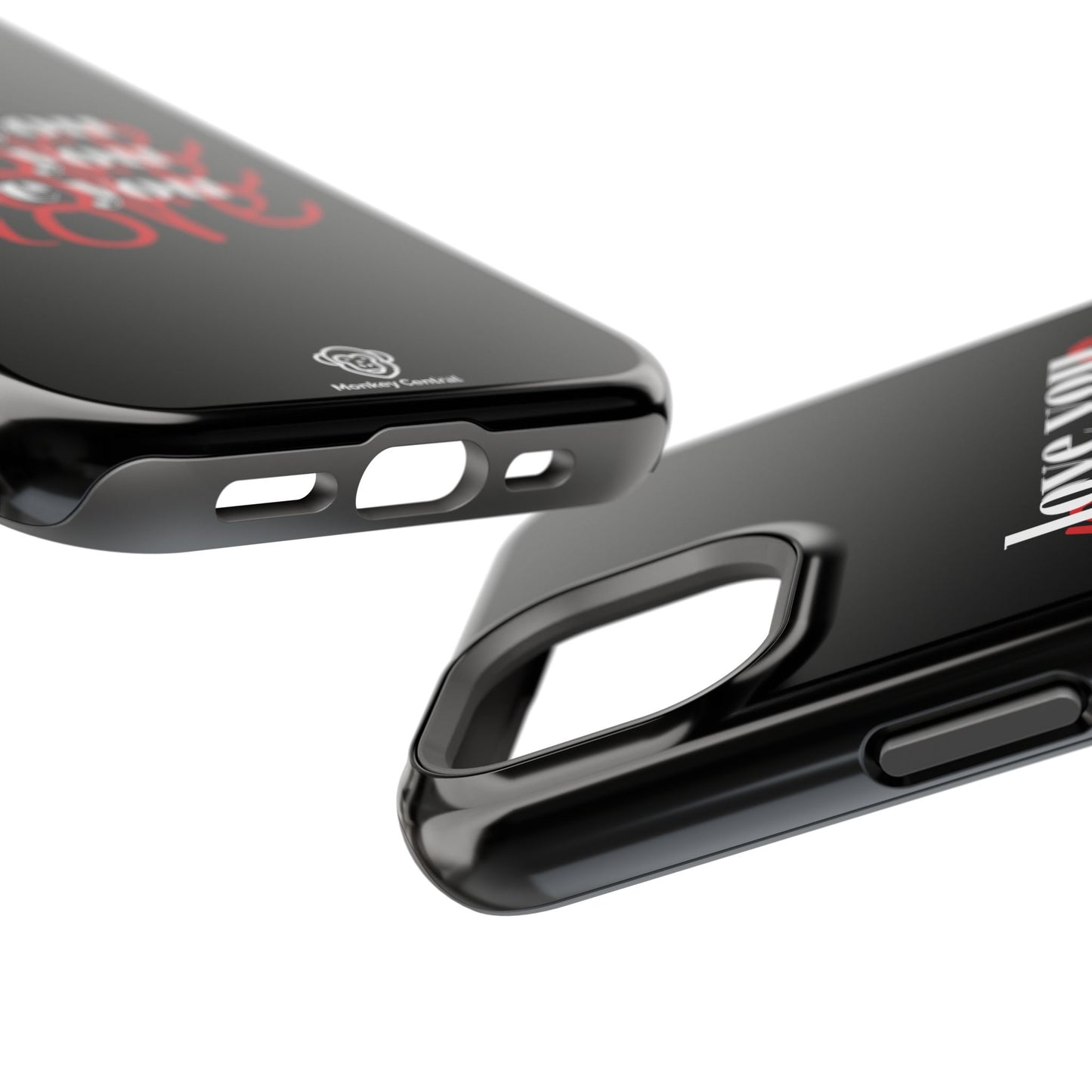 Magnetic impact-resistant phone case "LOVE YOU MORE"