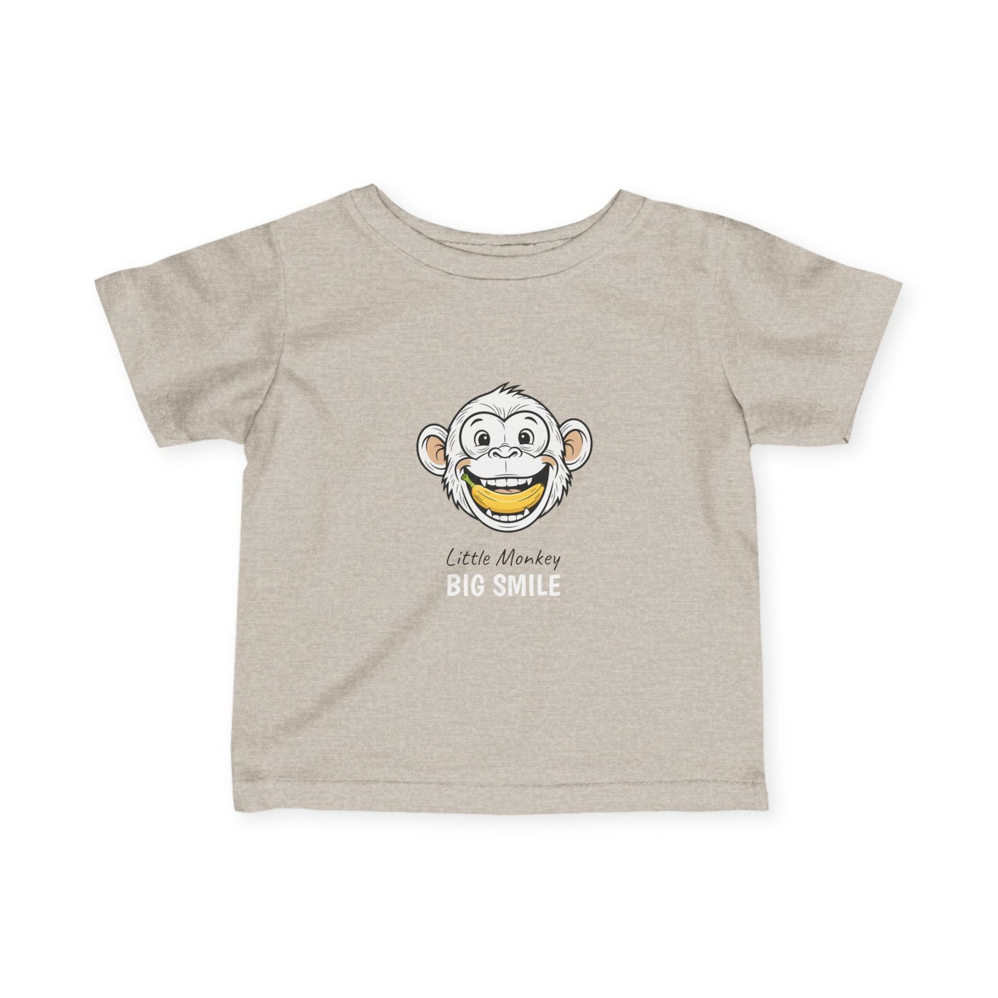 Infant tee "LITTLE MONKEY BIG SMILE"
