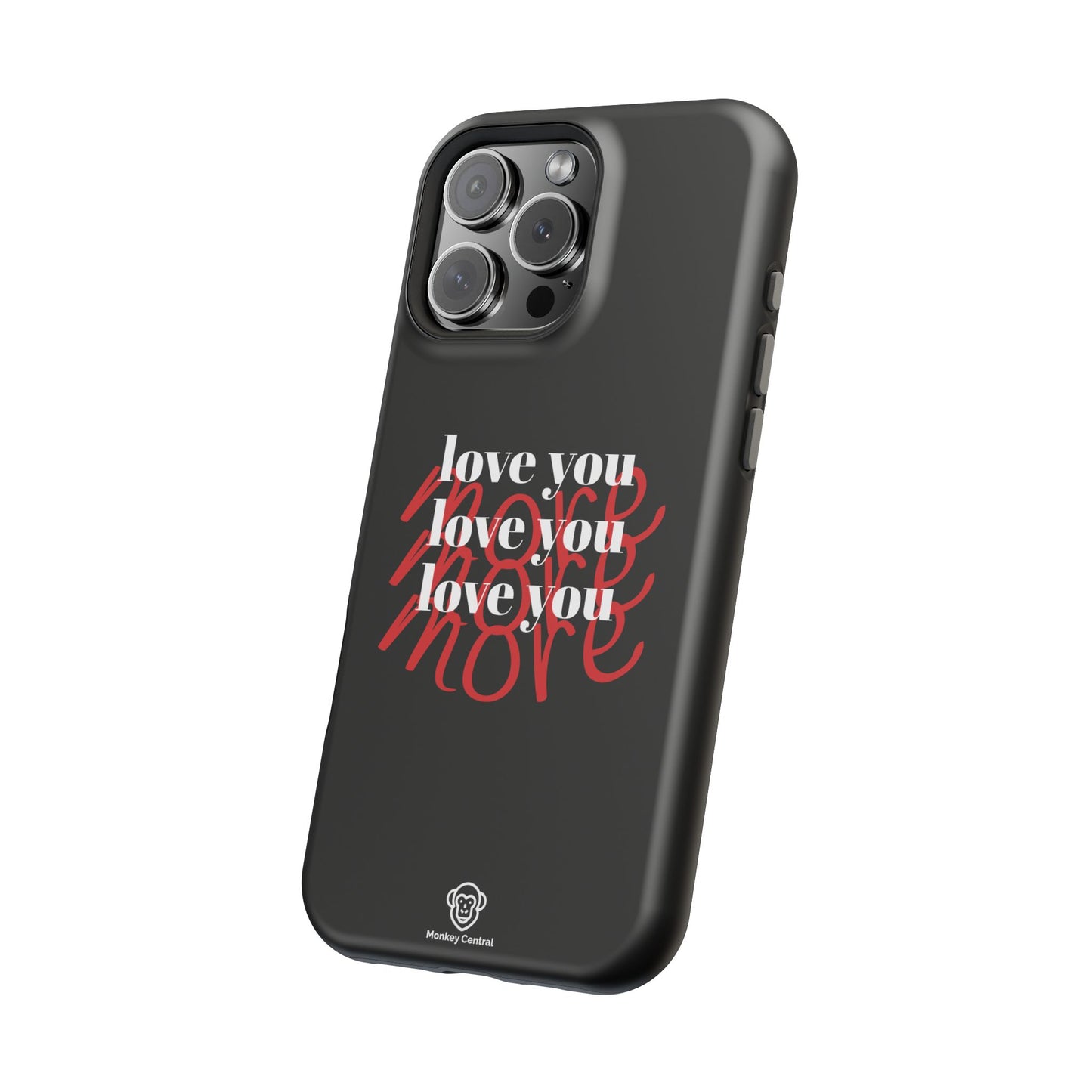 Magnetic impact-resistant phone case "LOVE YOU MORE"