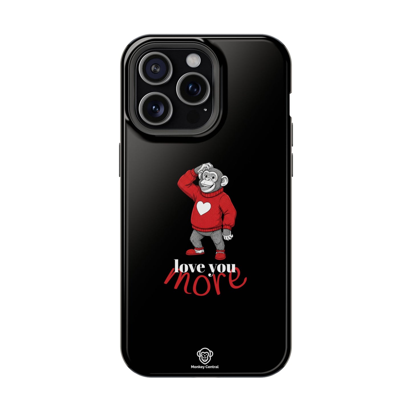 Magnetic impact-resistant phone case "LOVE YOU MORE"