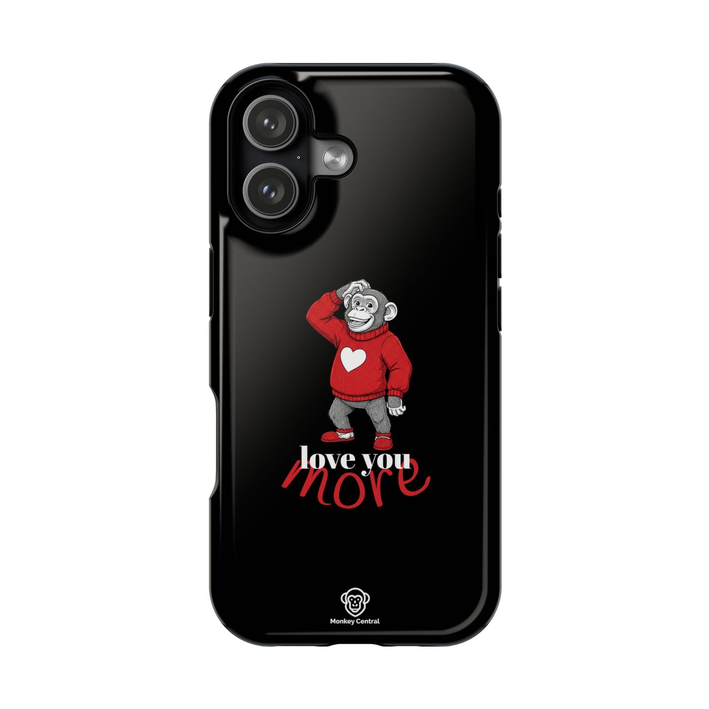 Magnetic impact-resistant phone case "LOVE YOU MORE"