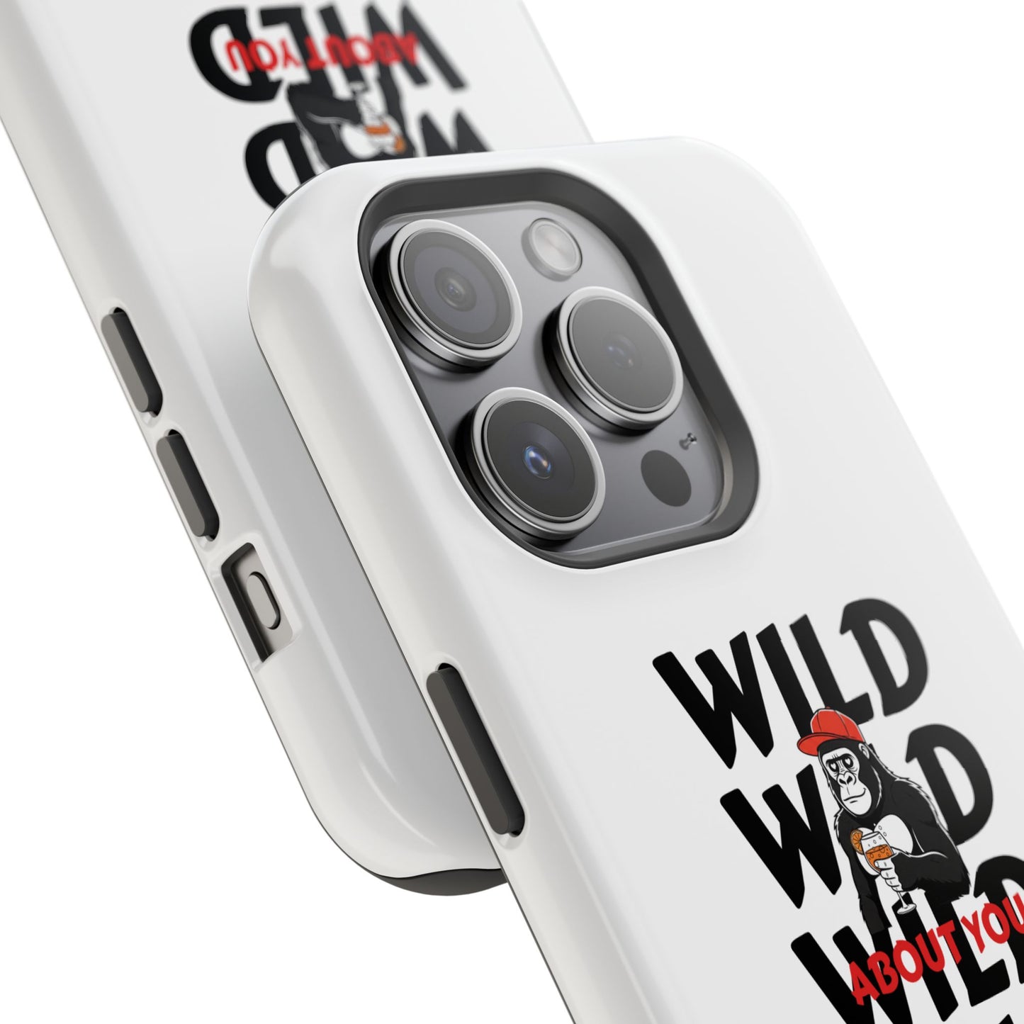 Magnetic impact-resistant phone case "WILD ABOUT YOU"
