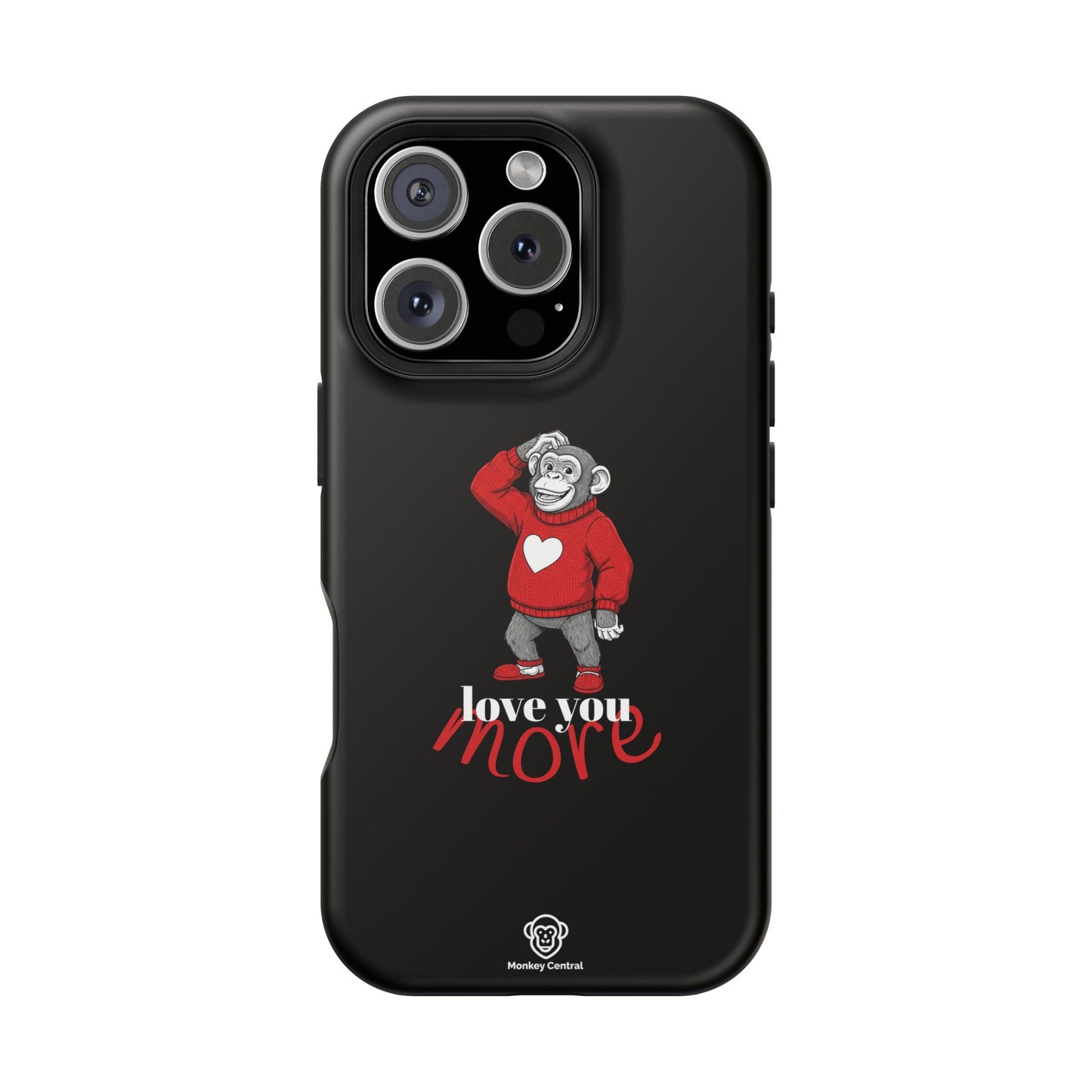 Magnetic impact-resistant phone case "LOVE YOU MORE"