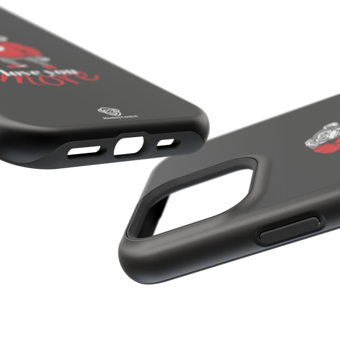Magnetic impact-resistant phone case "LOVE YOU MORE"