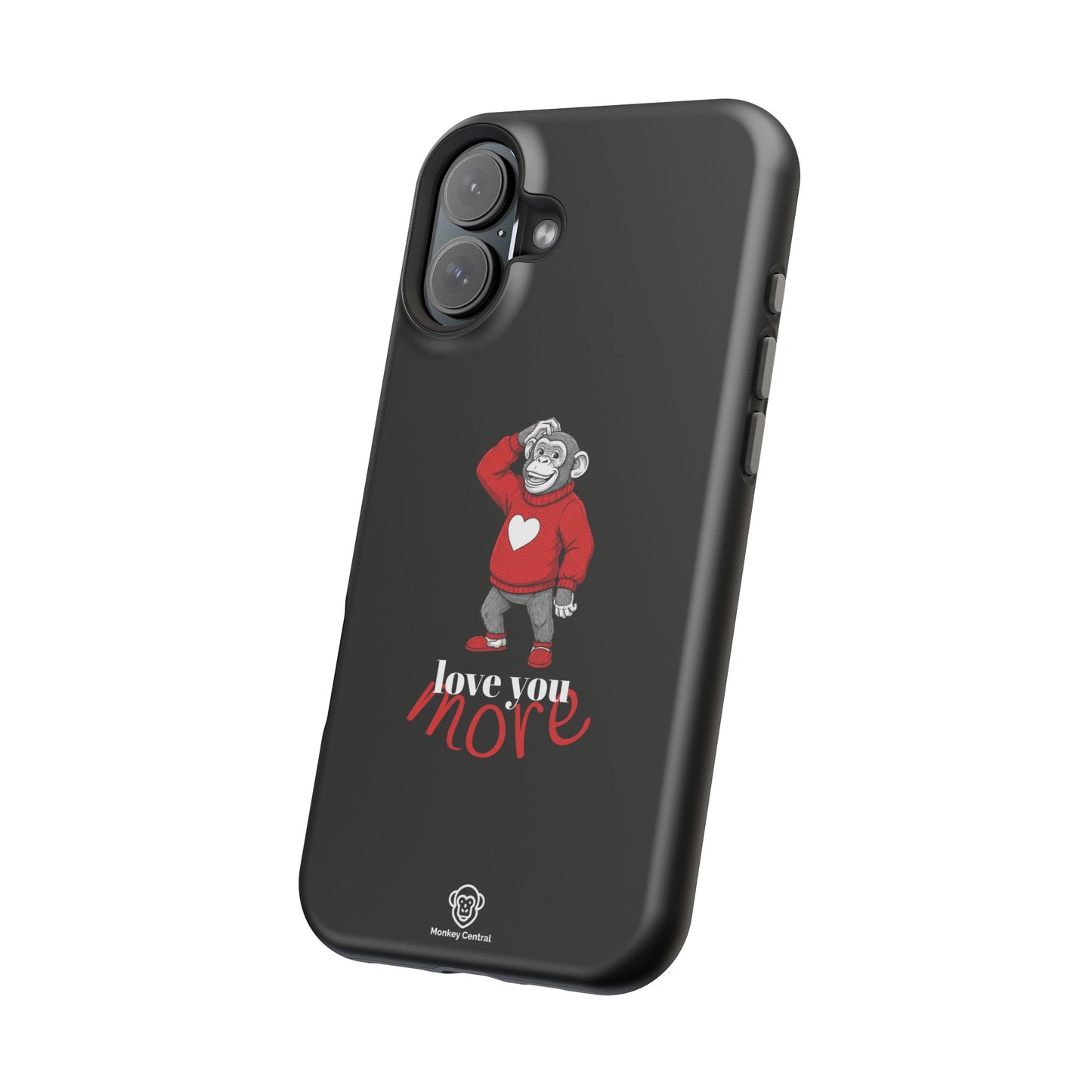 Magnetic impact-resistant phone case "LOVE YOU MORE"
