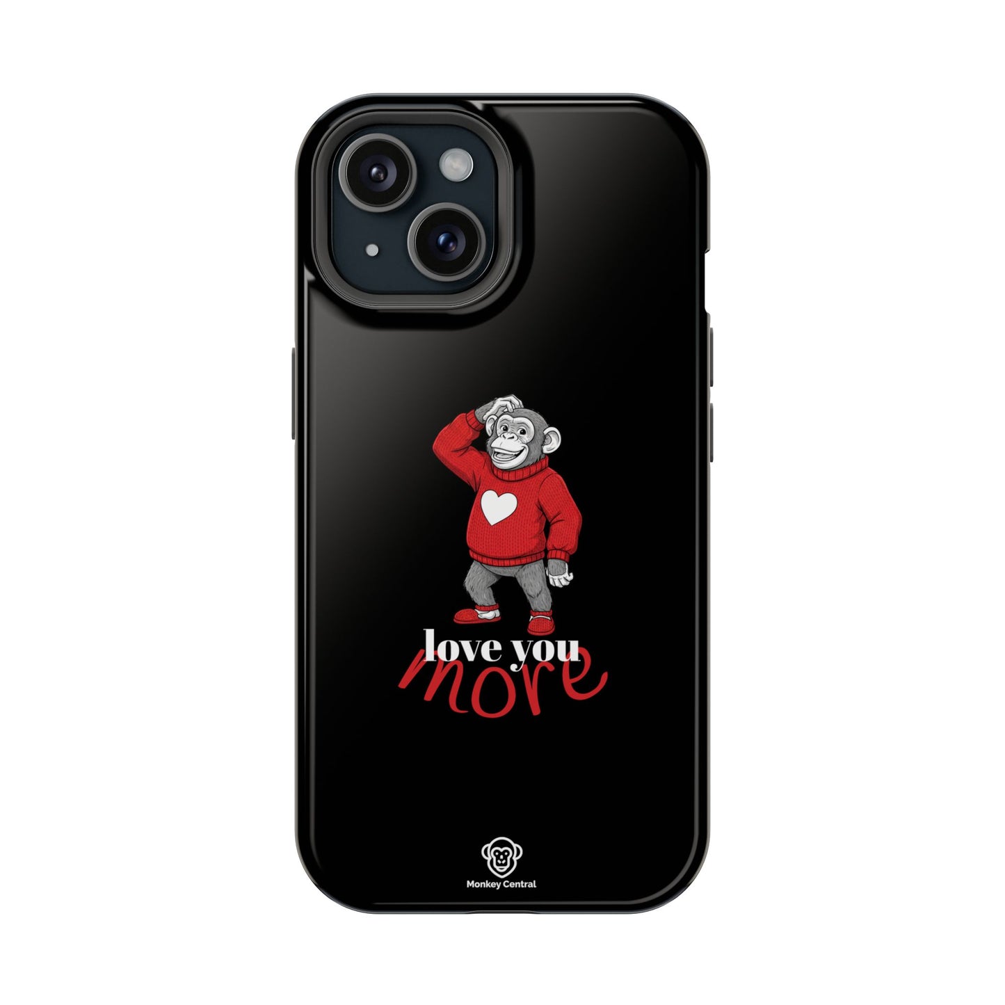 Magnetic impact-resistant phone case "LOVE YOU MORE"