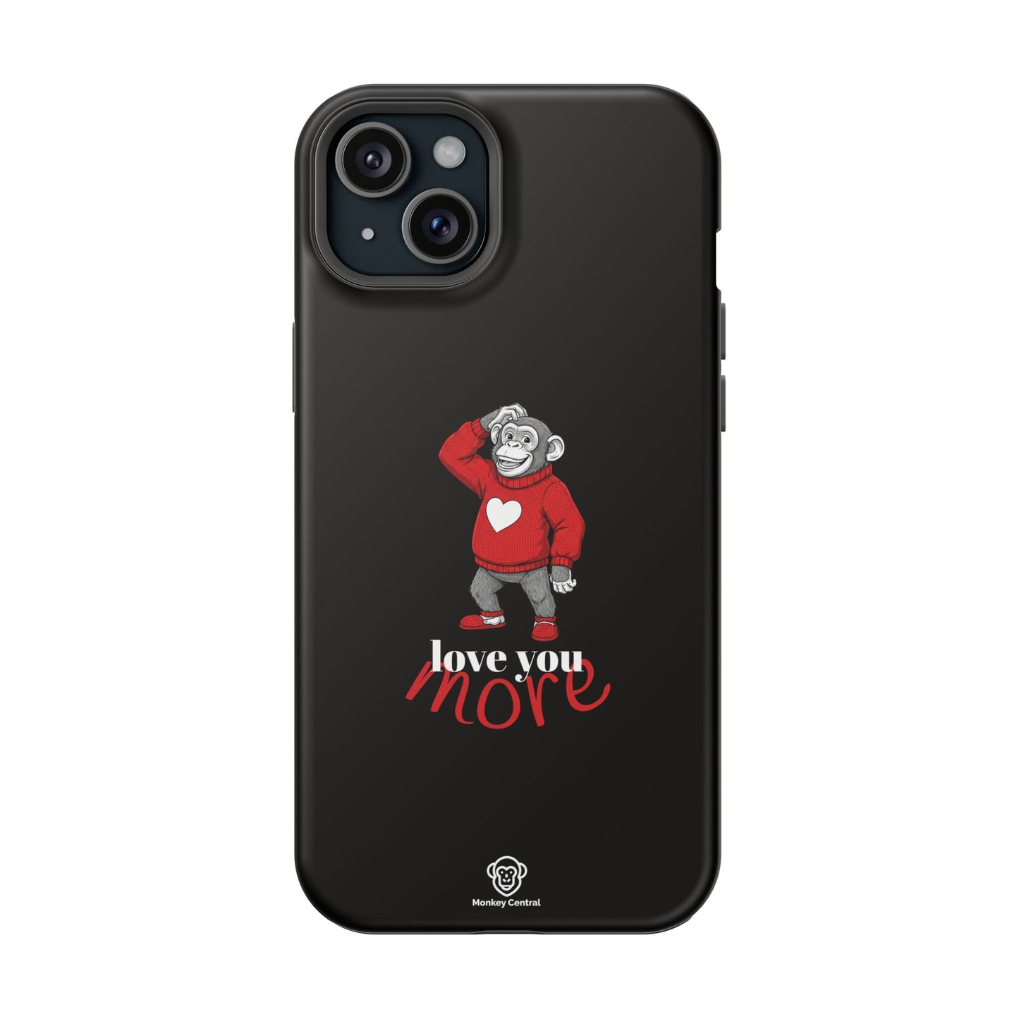 Magnetic impact-resistant phone case "LOVE YOU MORE"