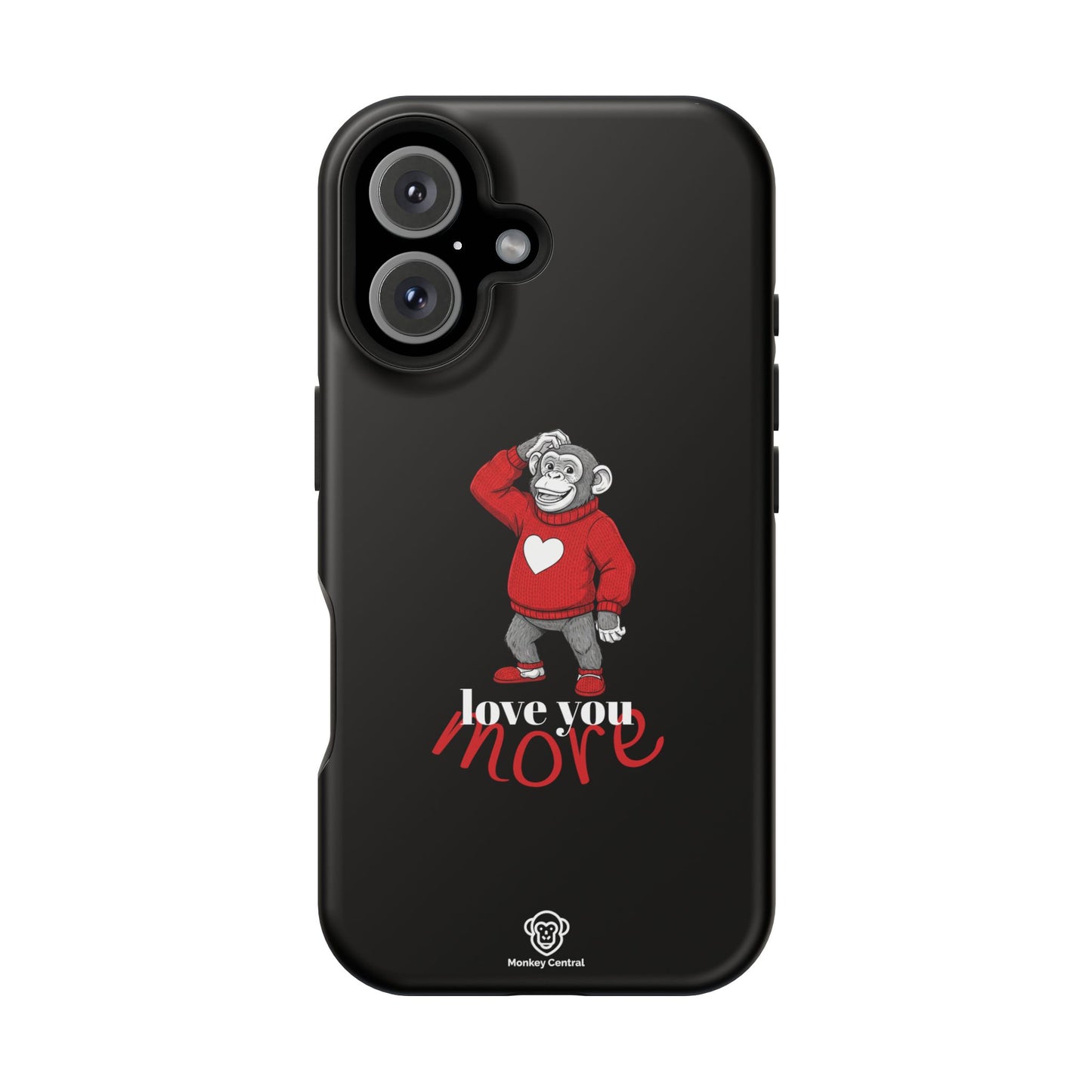 Magnetic impact-resistant phone case "LOVE YOU MORE"