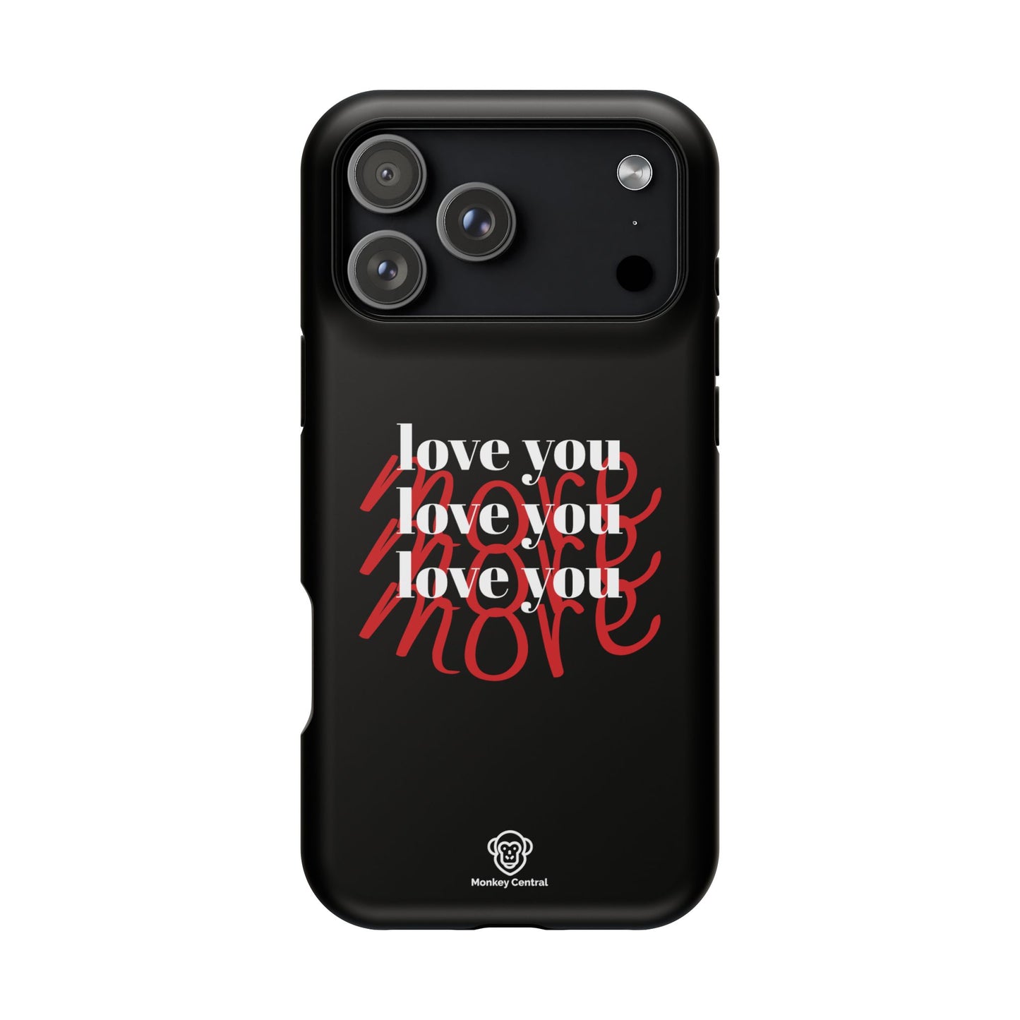Magnetic impact-resistant phone case "LOVE YOU MORE"