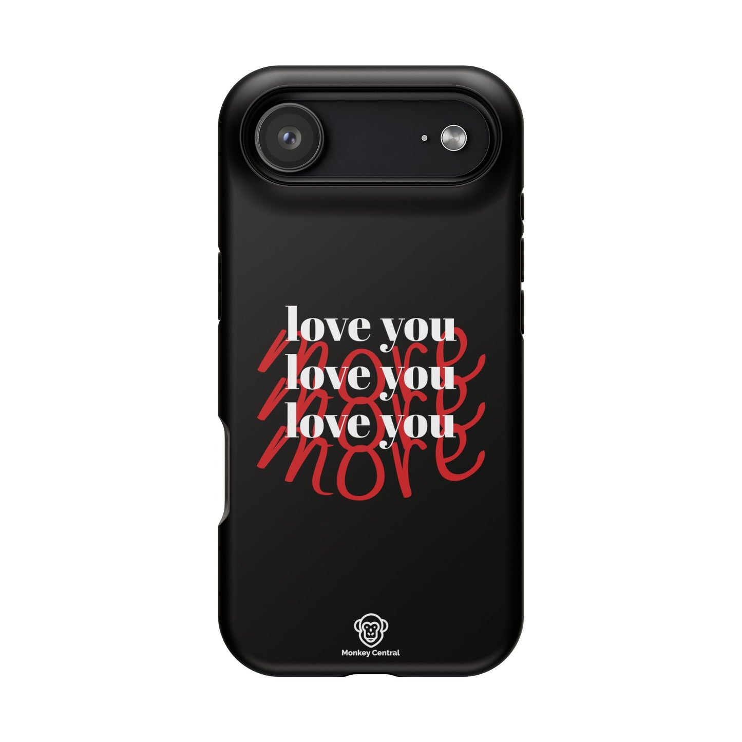Magnetic impact-resistant phone case "LOVE YOU MORE"